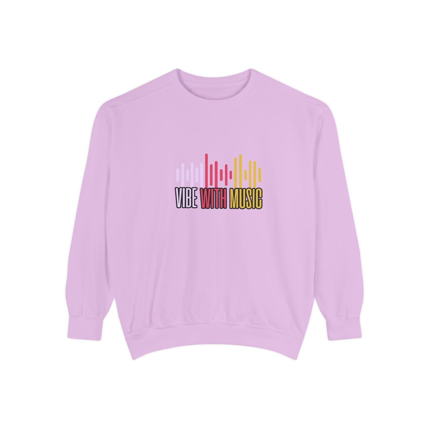 Vibe with Music - Unisex Garment-Dyed Sweatshirt - 10624