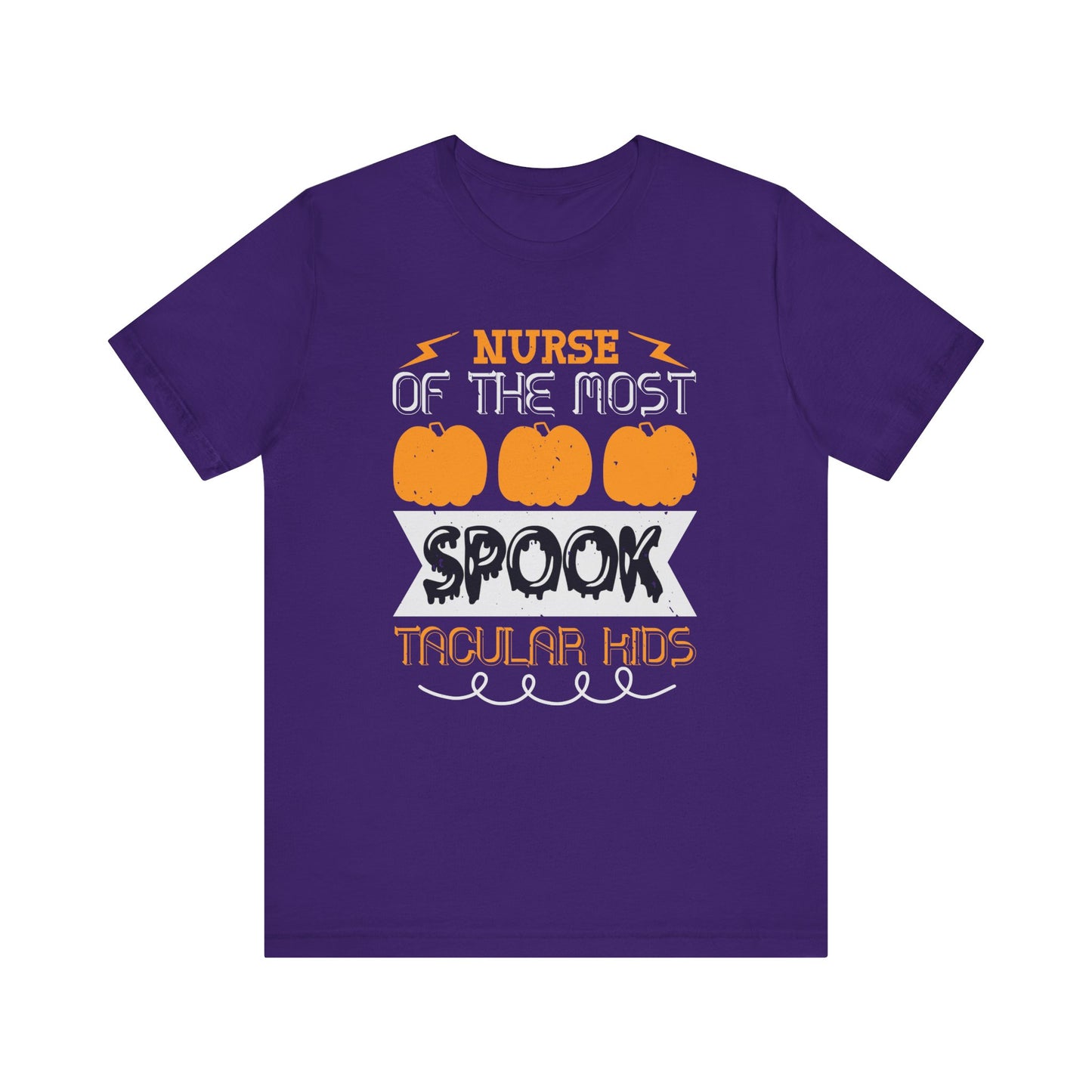 Nurse of the Most Spook-Tacular Kids - Unisex Jersey Short Sleeve Tee