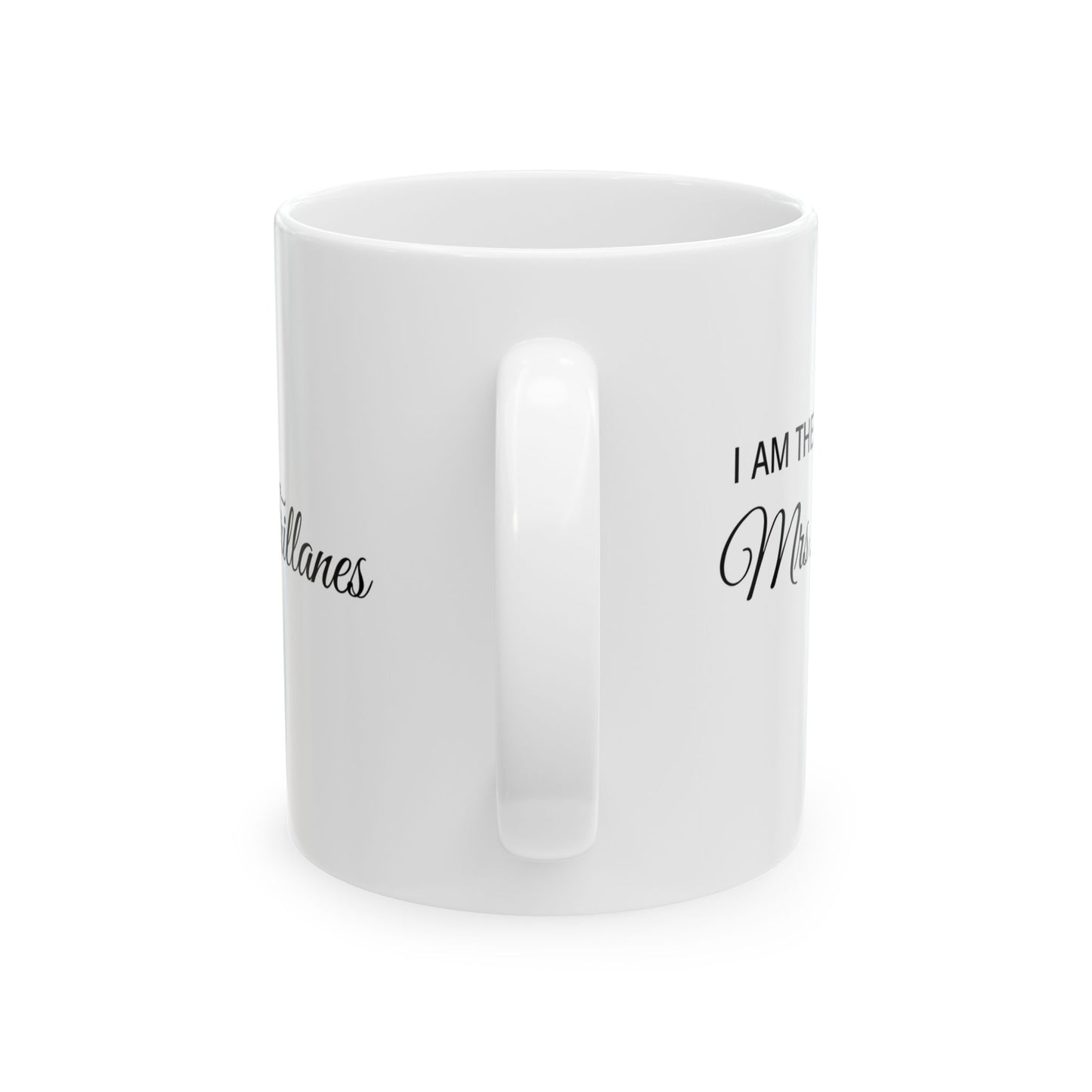 Personalized Ceramic Mug, Custom Coffee Cup, Gift for Wife, Mrs. Mug, Wedding Keepsake, Unique Bridal Shower Gift - 14213