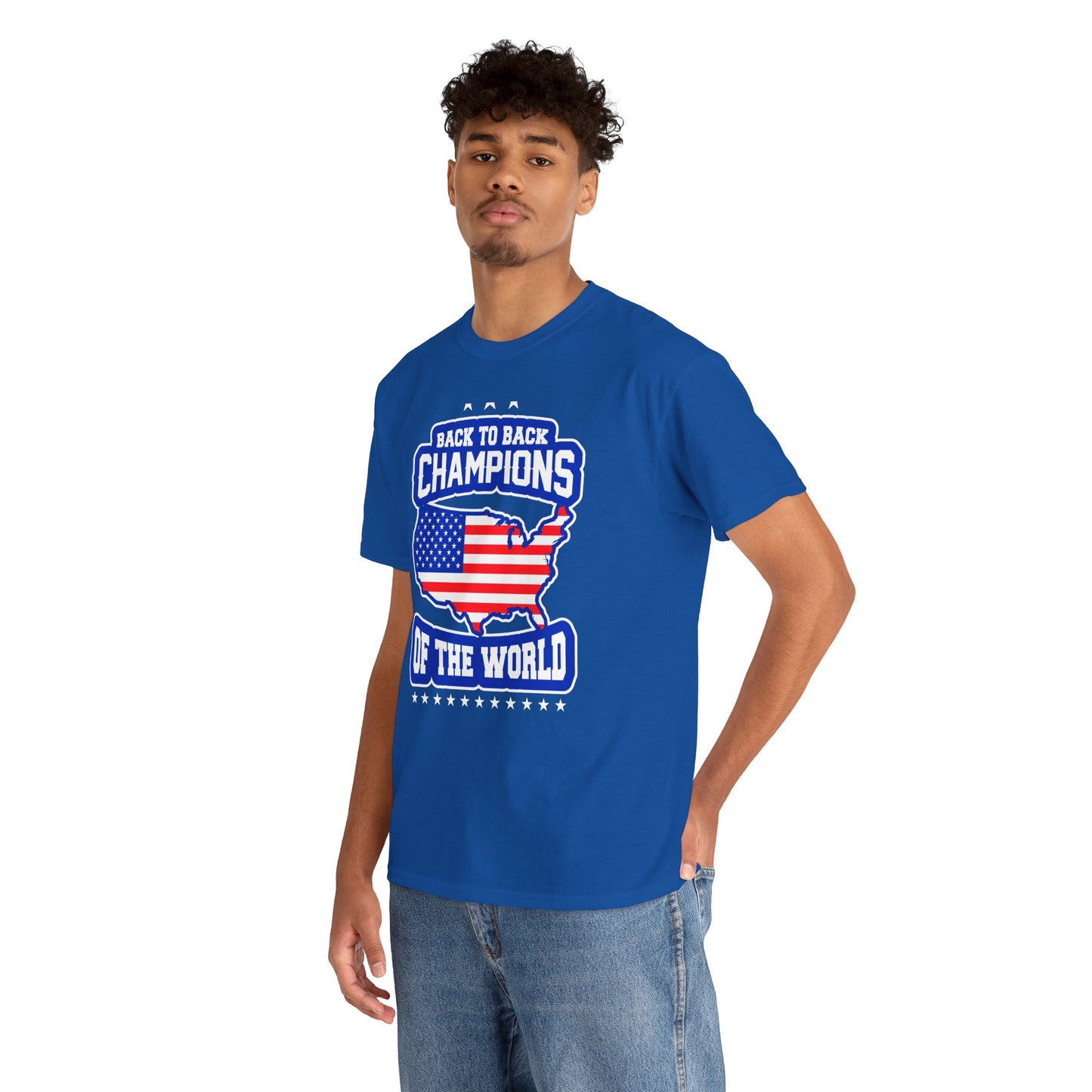 Back-to-Back Champions Unisex Tee | Perfect for Sports Fans, Casual Wear, Gifts, Fourth of July, BBQ Events - 13597