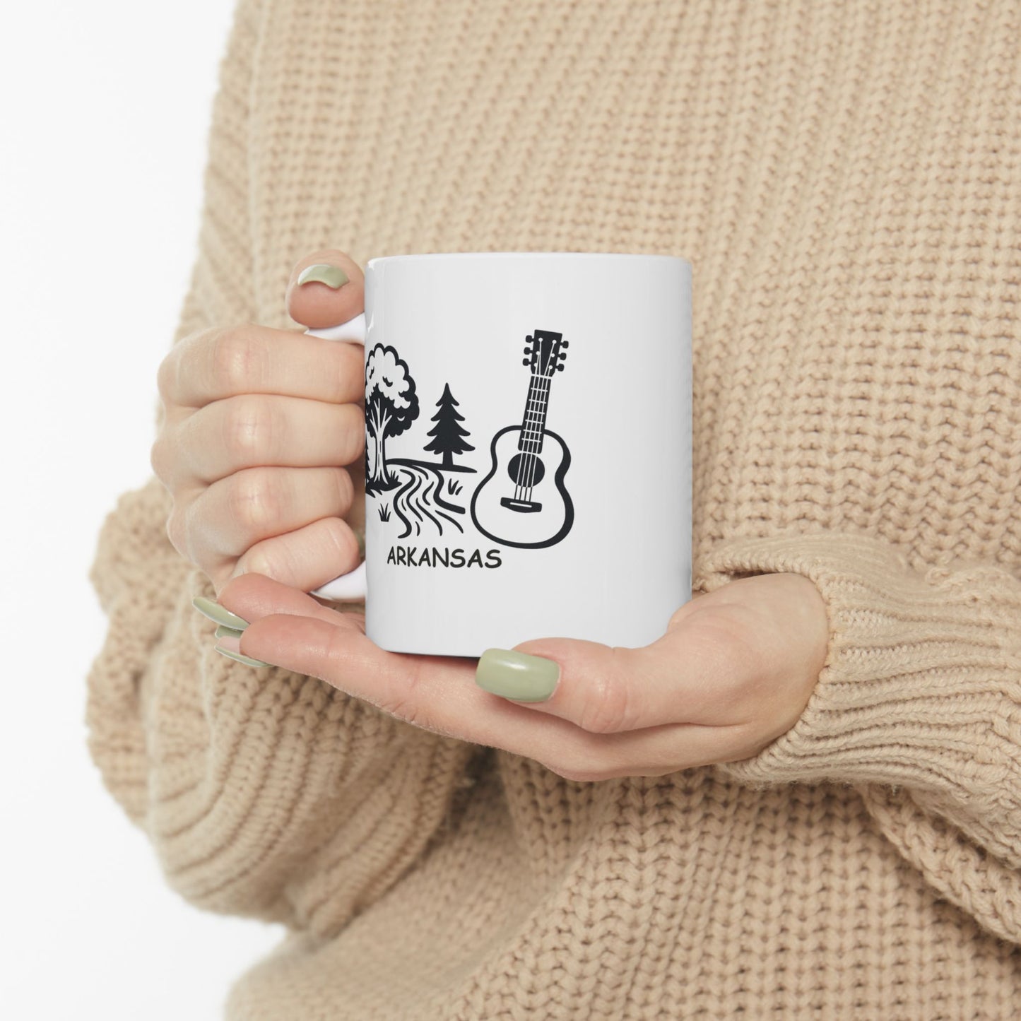 "Arkansas: Where we love our nature as much as we love our music." Ceramic Mug - 13361