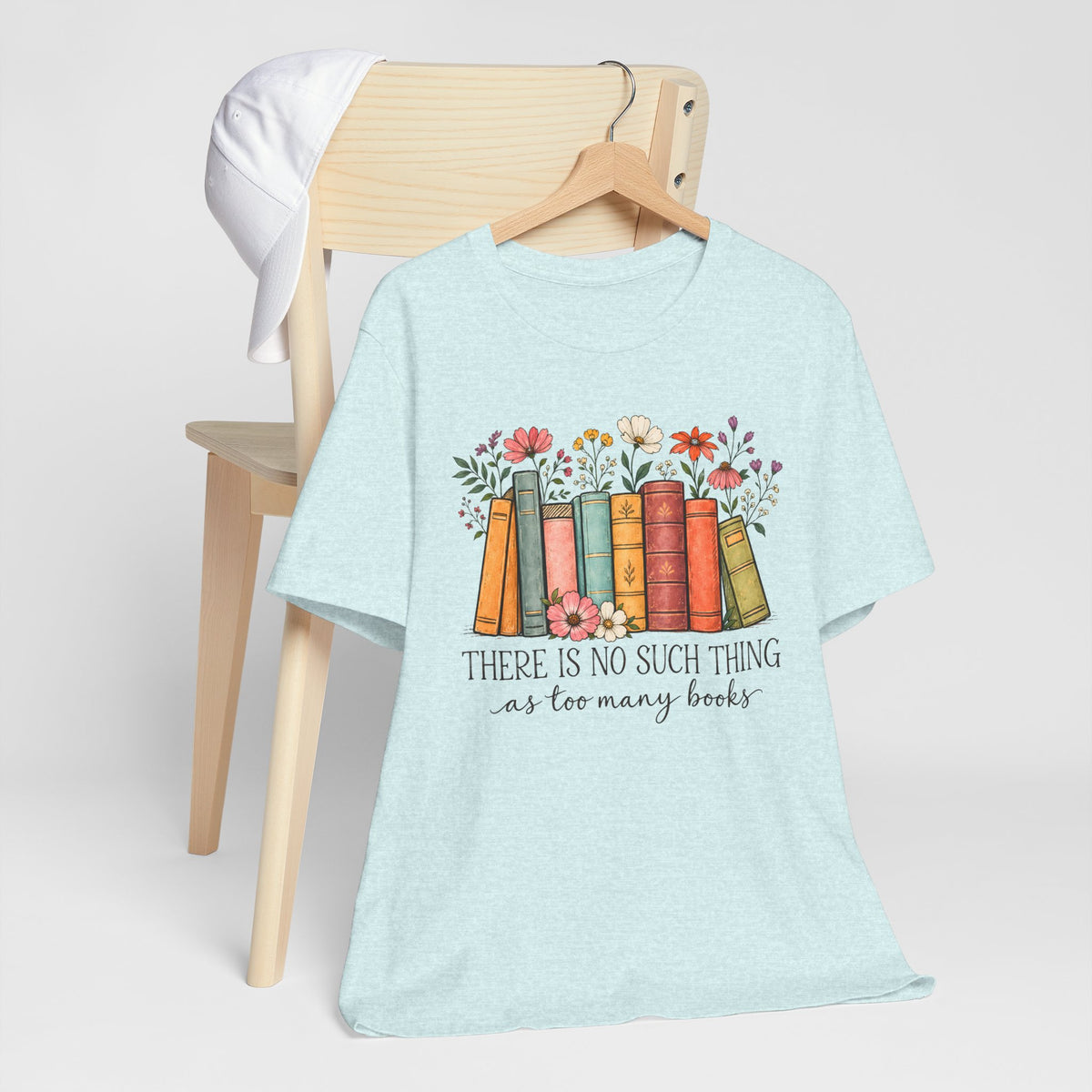 Book Lover T-Shirt,  Vintage Floral Bookshelf Tee - 14524