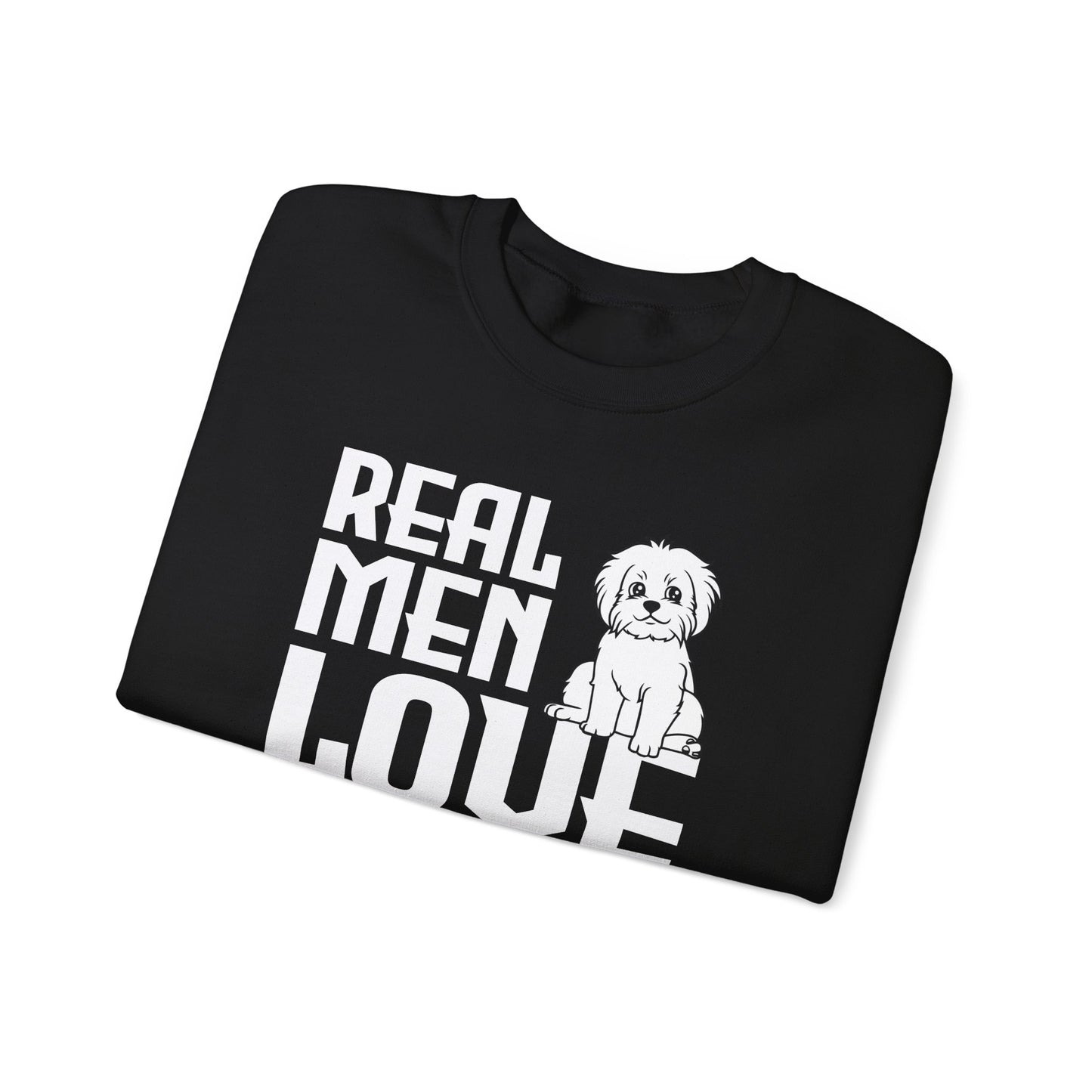 Real  Man Love Dogs - Unisex Heavy Blend™ Crewneck Sweatshirt