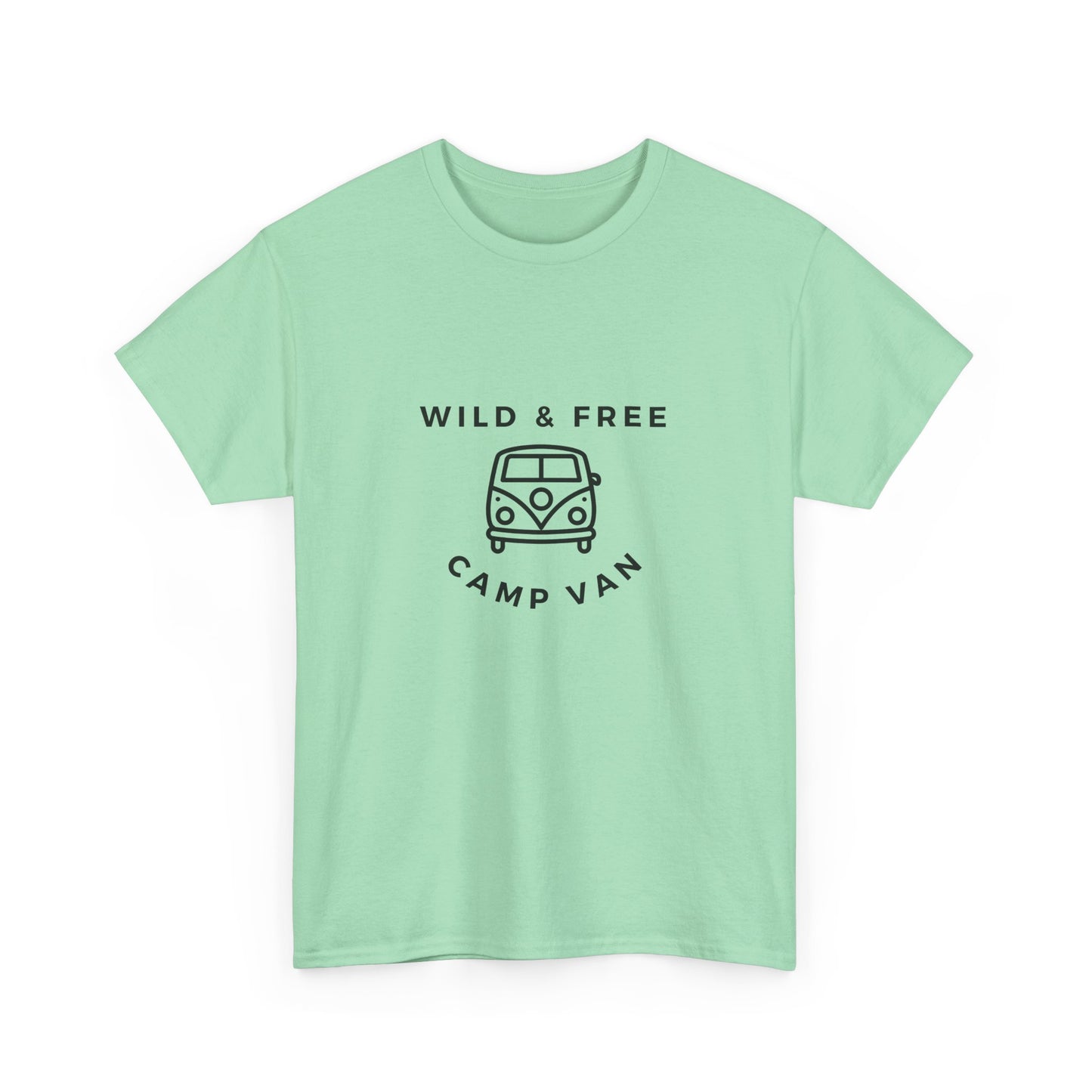 Wild & Free, Camp Van - Unisex Heavy Cotton Tee - 10567