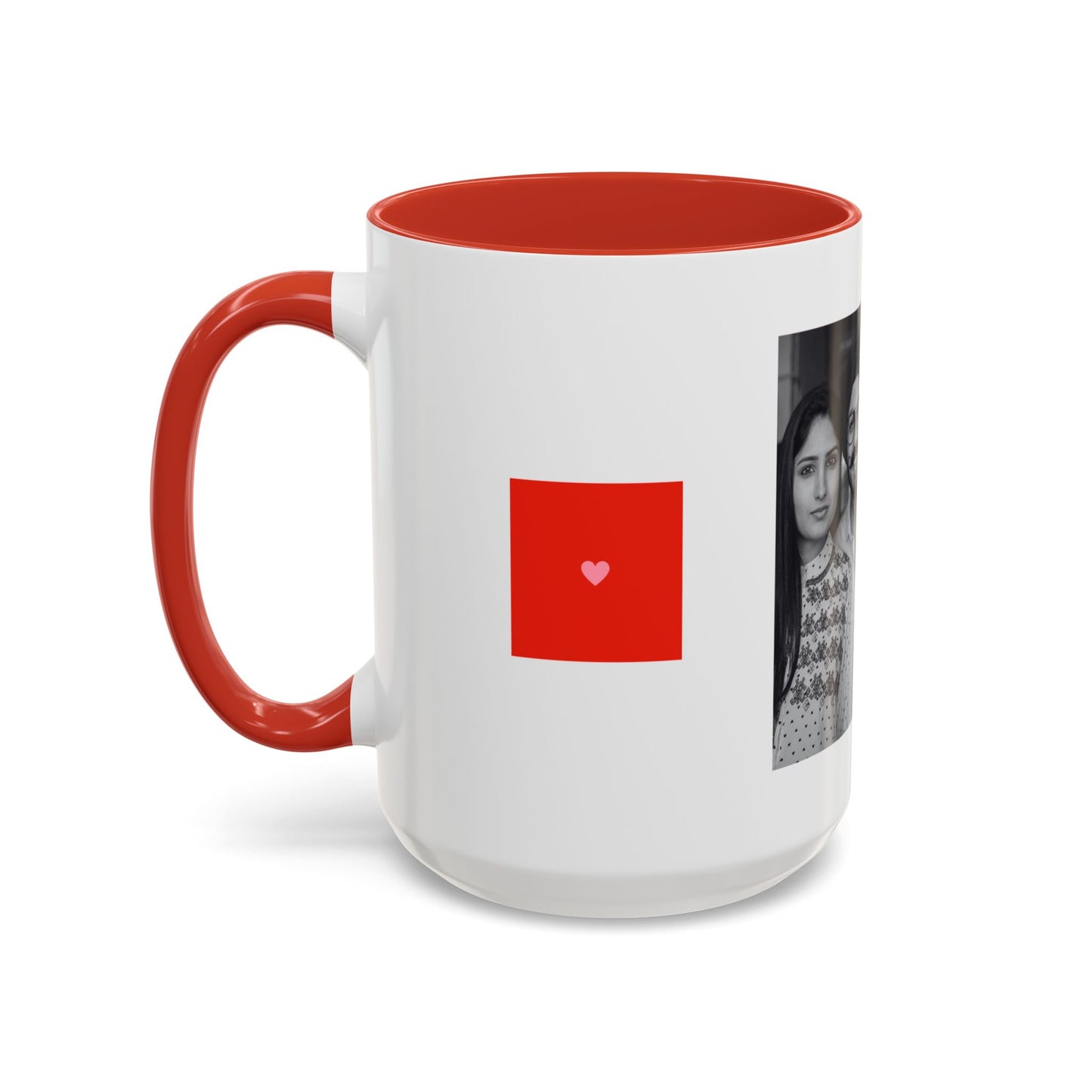 The Better Half, Couple's Photo, Customizable - Accent Coffee Mug (11, 15oz) - 10992