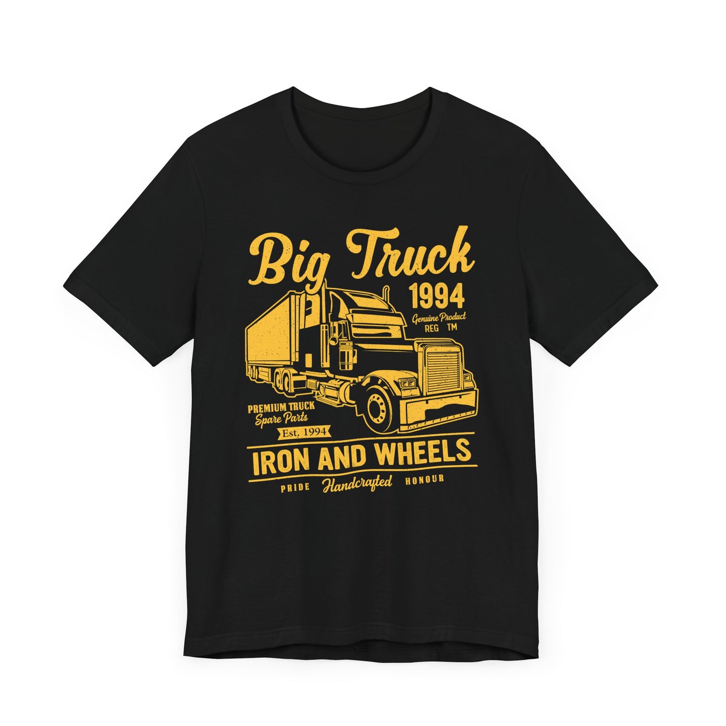 Car & Truck: Big Truck, Iron & Wheels - Unisex Jersey Short Sleeve Tee - 12572