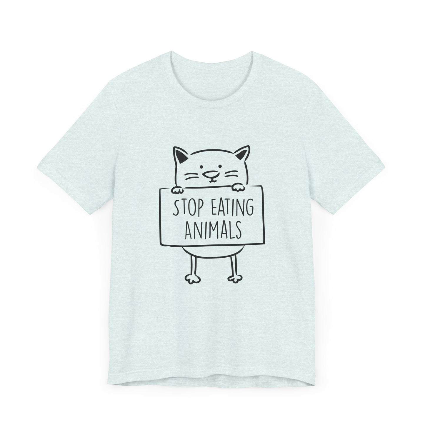 Vegan: Stop Eating Animals - Unisex Jersey Short Sleeve Tee