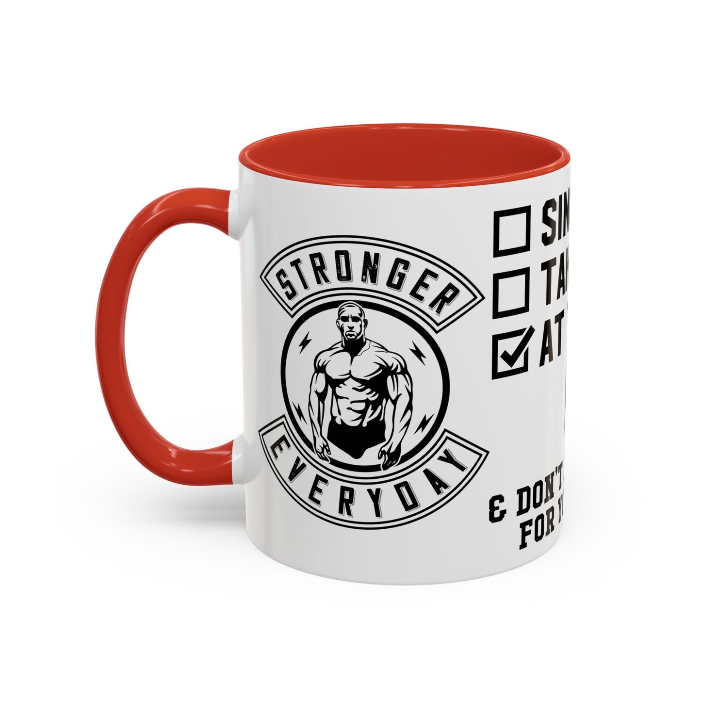 At the Gym & Don't Have Time For Your Shit - Accent Coffee Mug (11, 15oz)