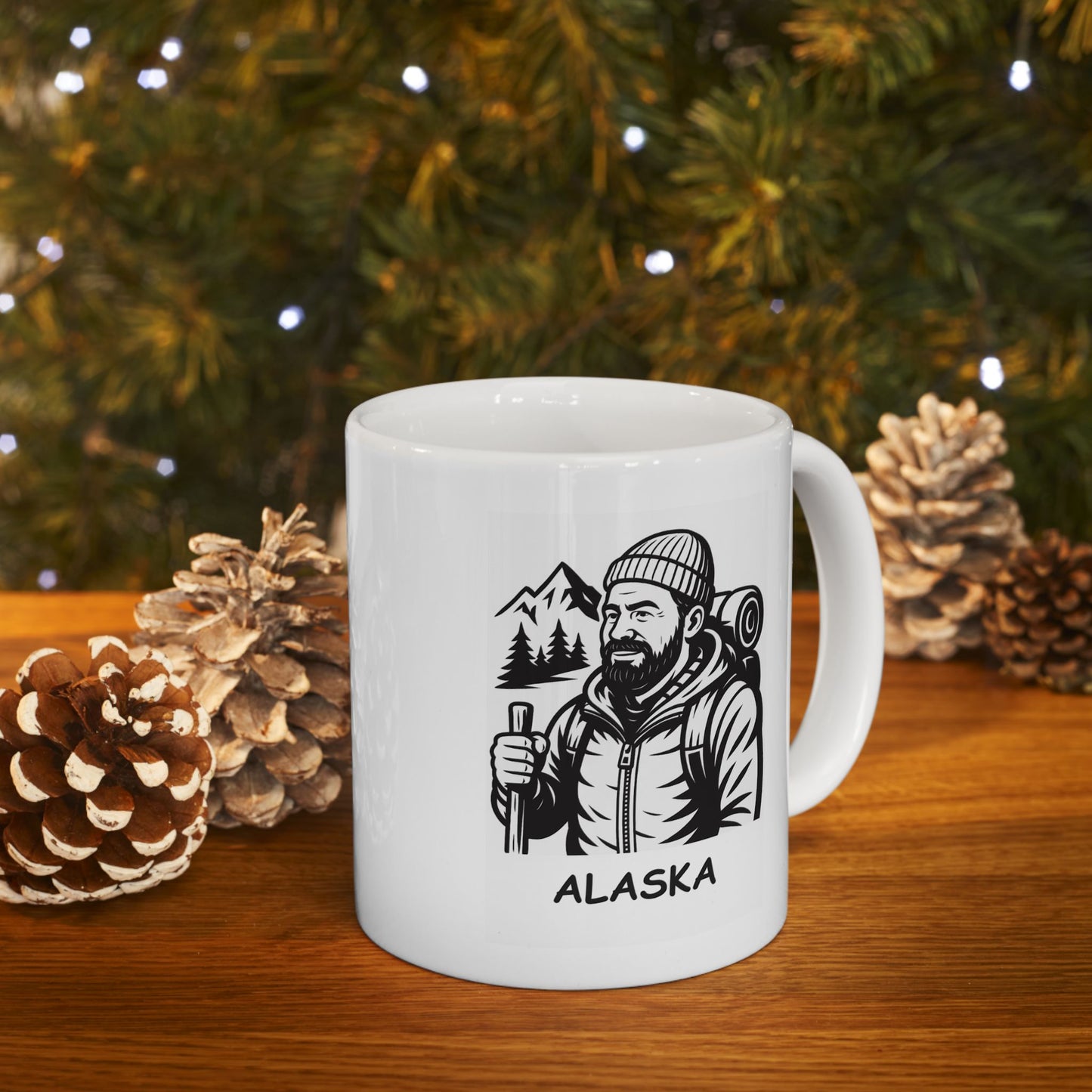 "In Alaska, it’s not ‘toughing it out,’ it’s ‘living the dream.’" Ceramic Mug - 13056