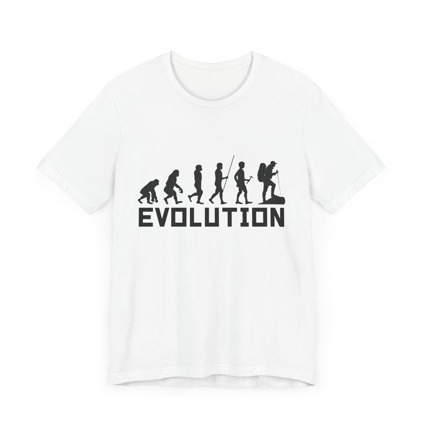 Camping:  Evolution - Unisex Jersey Short Sleeve Tee