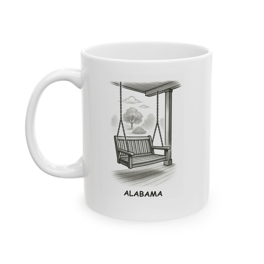 "In Alabama, every day is a good day for a porch swing." Ceramic Mug - 12802