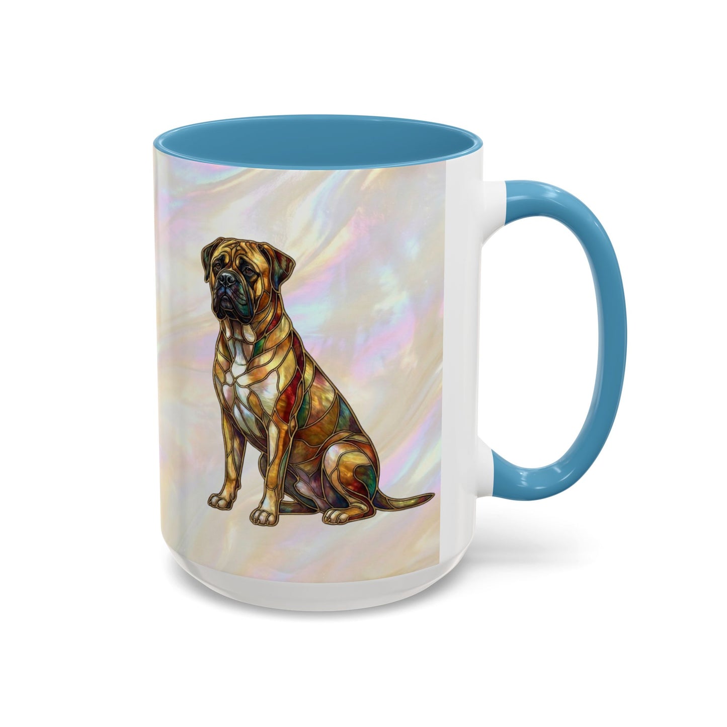 Bull Mastiff Accent Coffee Mug -Stained Glass Style (11/15oz) 14622