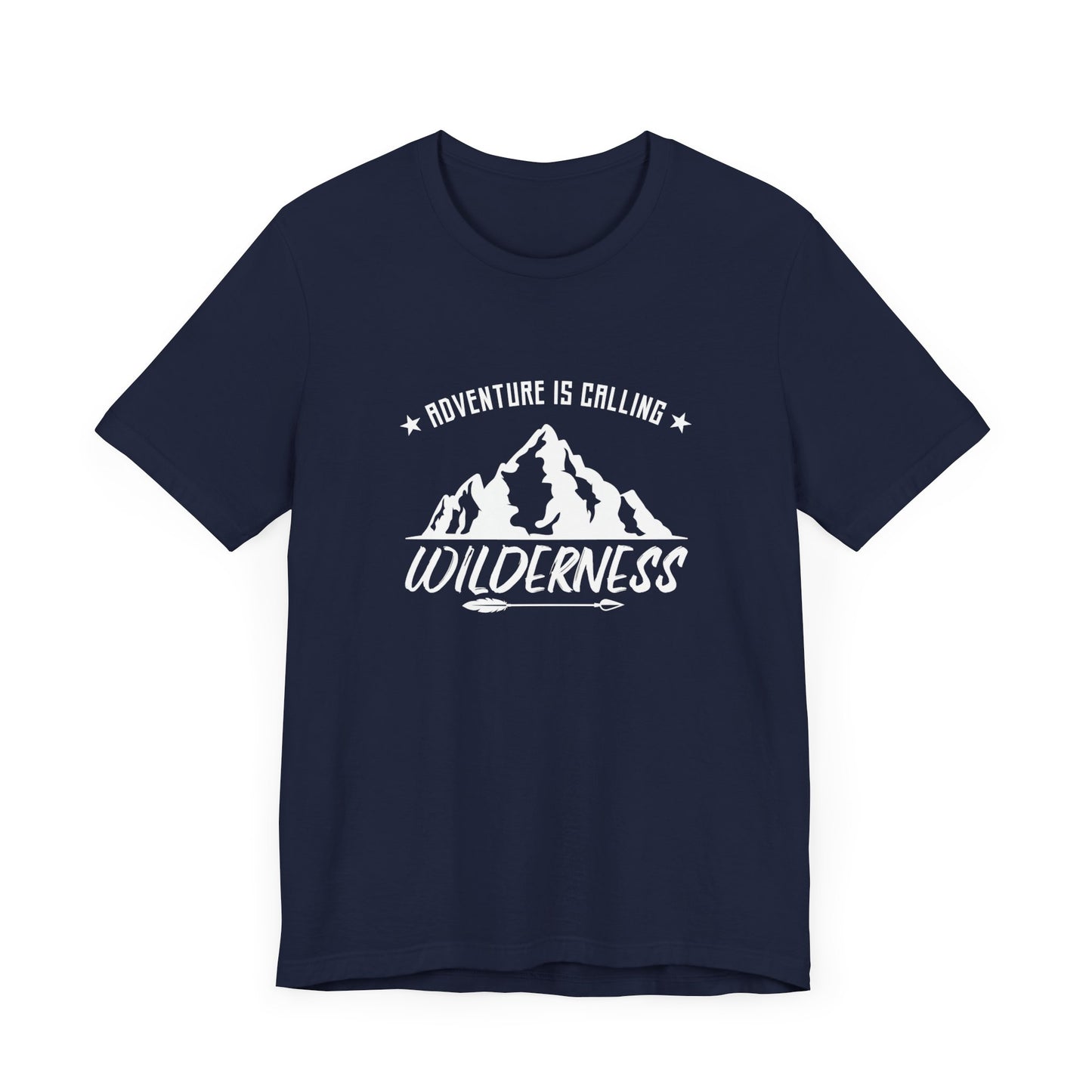 Camping: Adventure Is Calling, Wilderness - Unisex Jersey Short Sleeve Tee