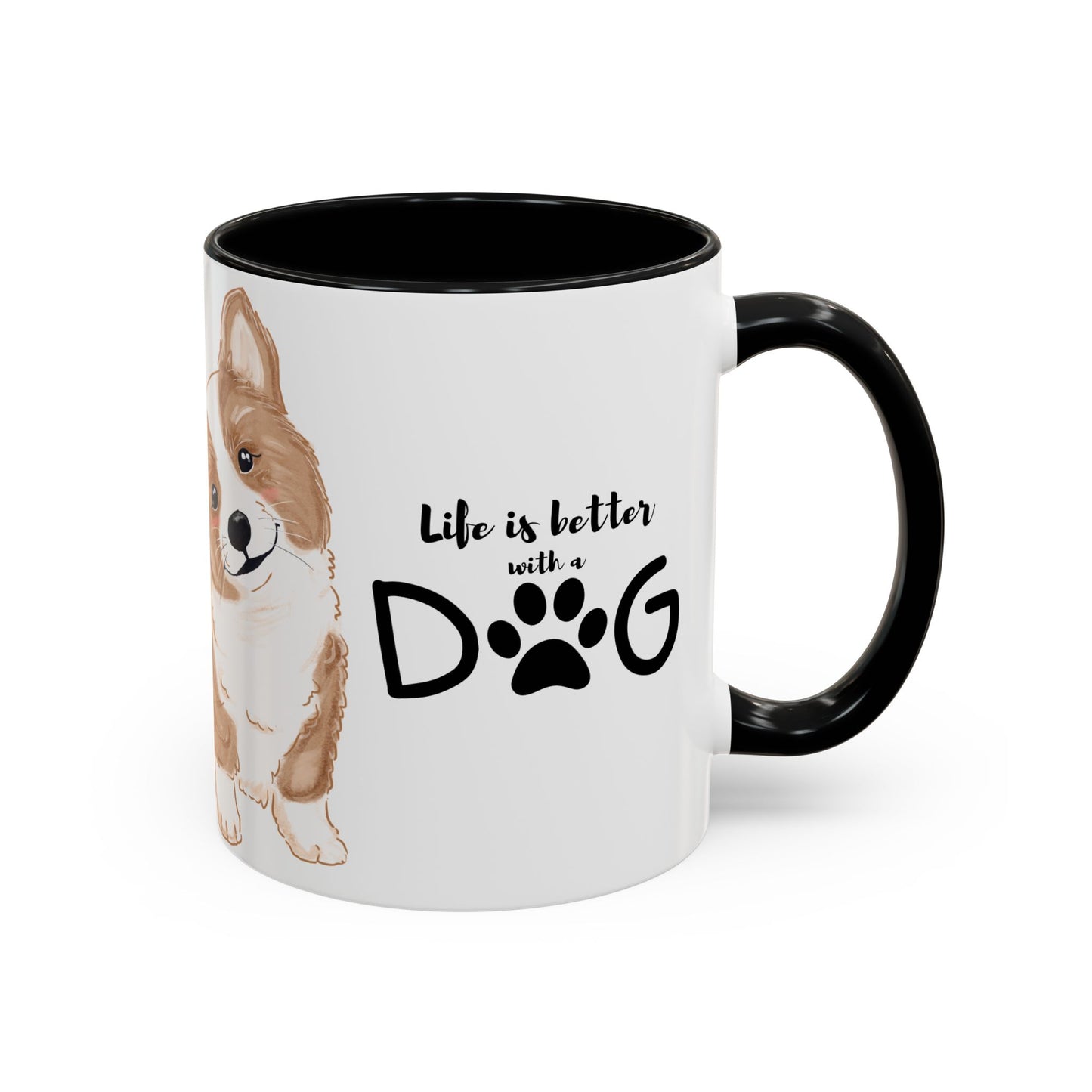 Did You Know There Are 300 Words For Love in Canine? -  Accent Coffee Mug (11, 15oz)