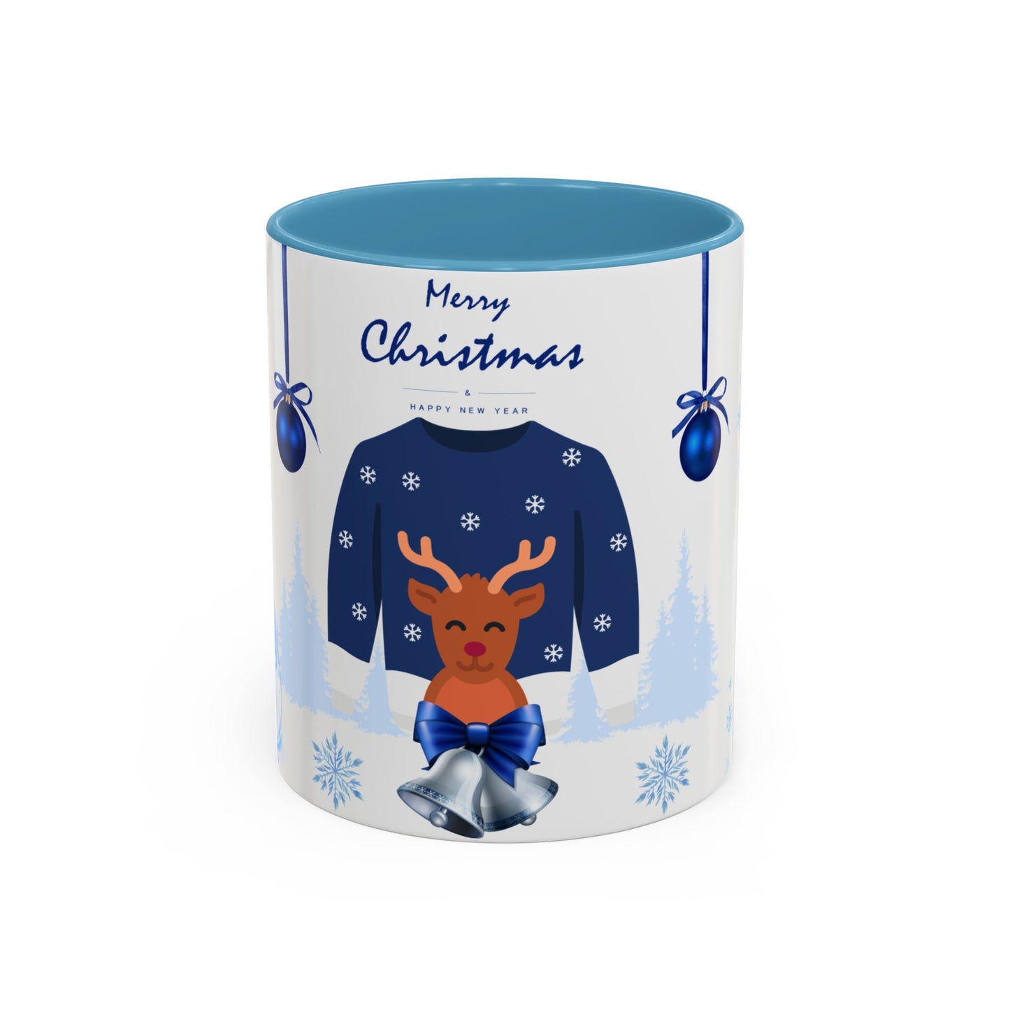 Blue Christmas - Accent Coffee Mug (11, 15oz)