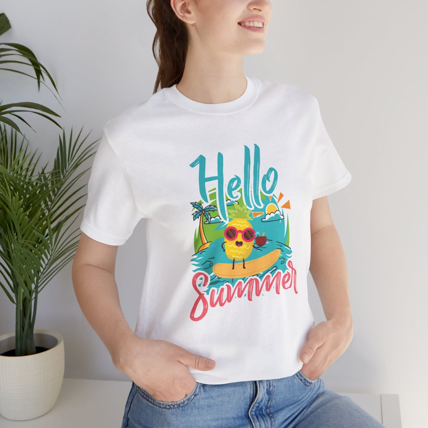 Hello Summer - Unisex Jersey Short Sleeve Tee