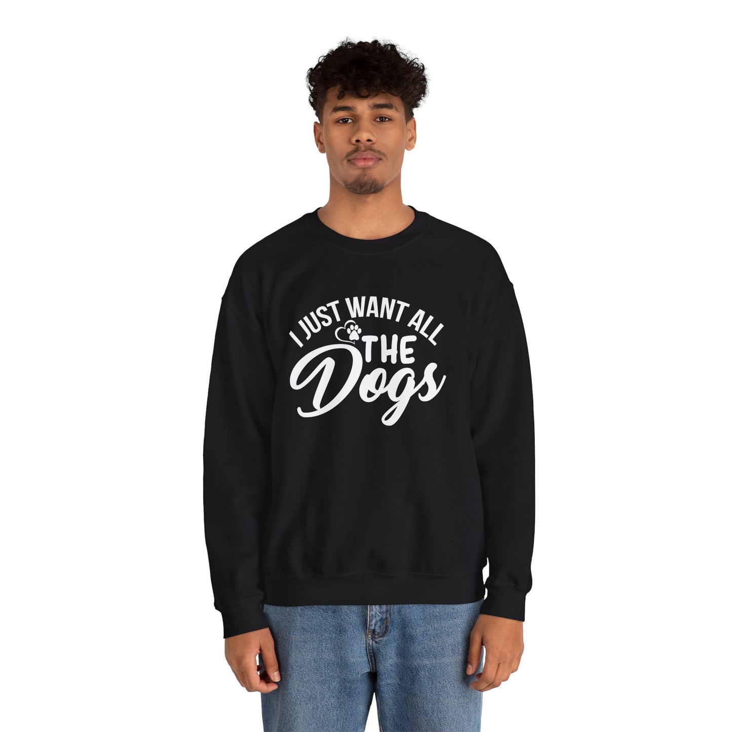 I Just Want All the Dogs - Unisex Heavy Blend™ Crewneck Sweatshirt