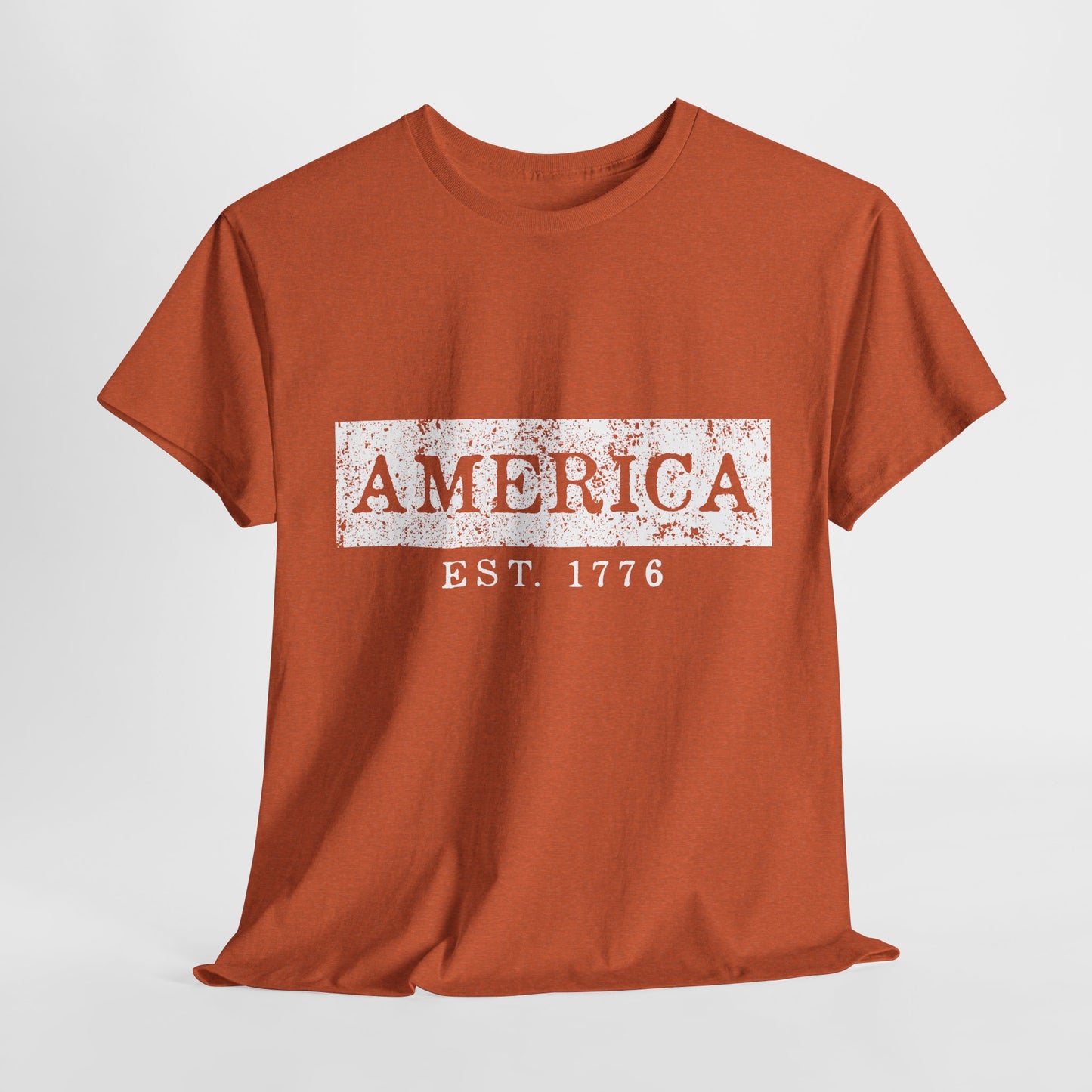 Patriotic Unisex Tee - America EST 1776, Vintage Style Shirt, Independence Day Gift, Casual Wear, Gifts for Him/Her - 13736