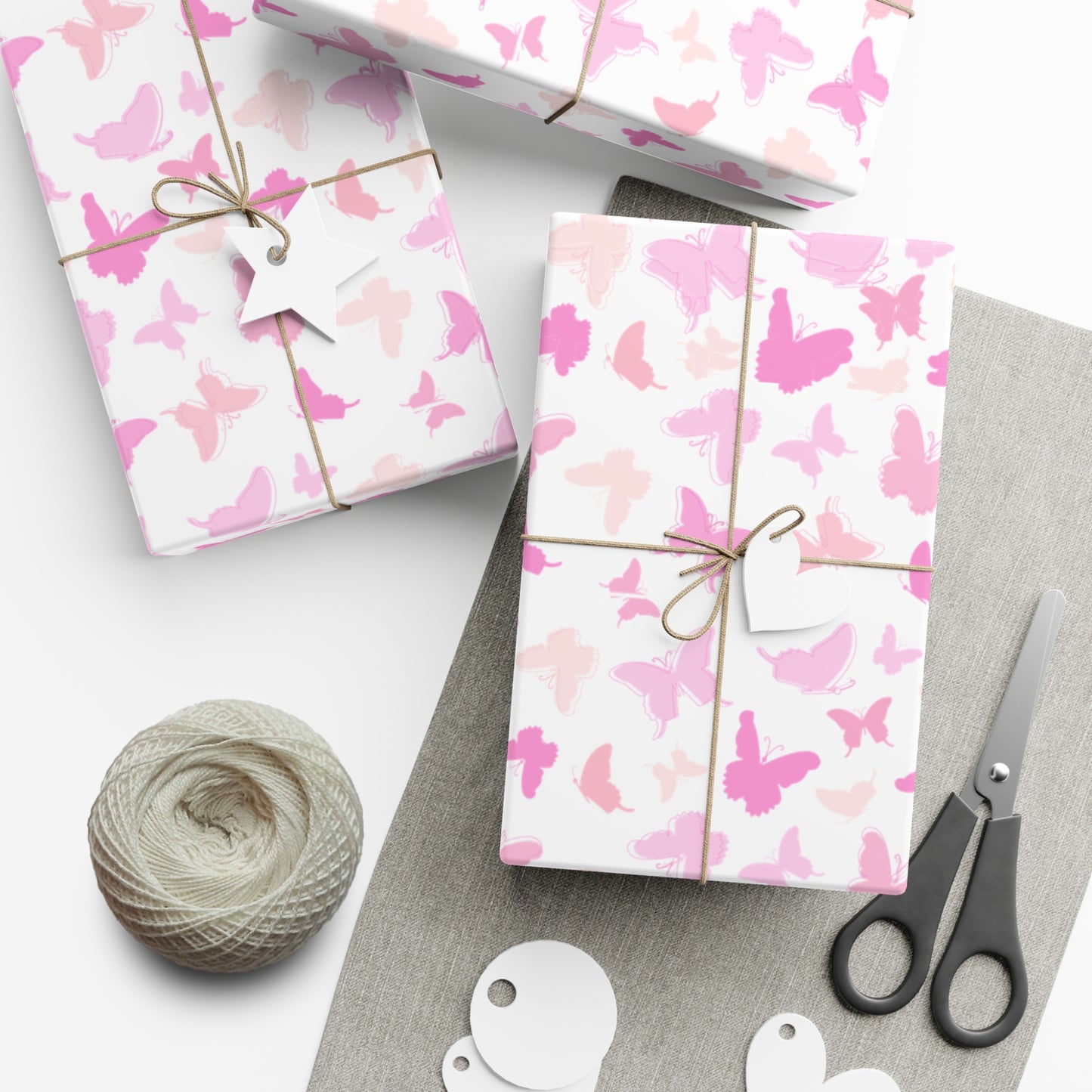 Pink Butterflies - Gift Wrap Papers - 10362