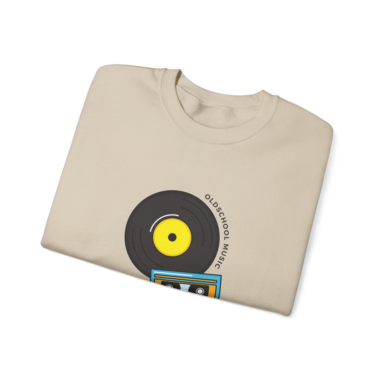 Record & Cassette, Old School Music - Unisex Heavy Blend™ Crewneck Sweatshirt - 11273