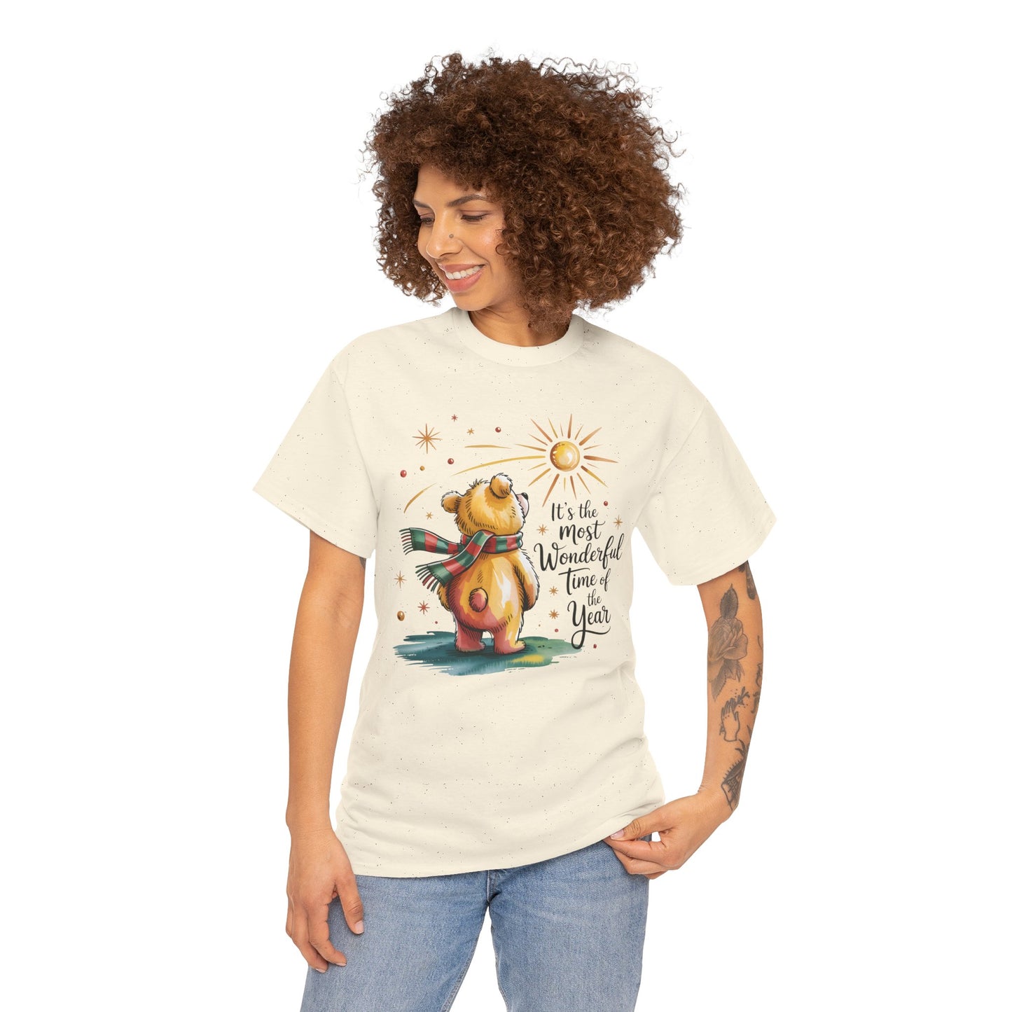 Christmas Bear T-Shirt – “It’s the Most Wonderful Time of the Year” Cute Holiday Gift Tee - 14852