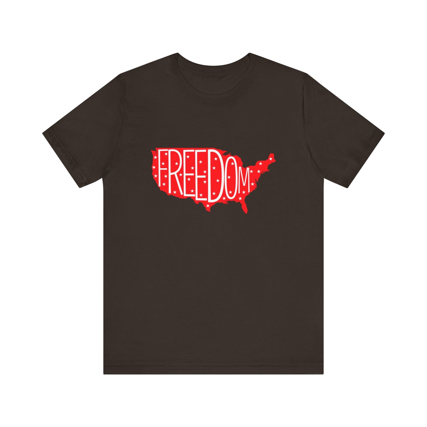 USA Freedom Tee - Comfortable Unisex Jersey Short Sleeve T-Shirt, Perfect for Independence Day, Casual Wear, Gifts, 4th of July - 13652