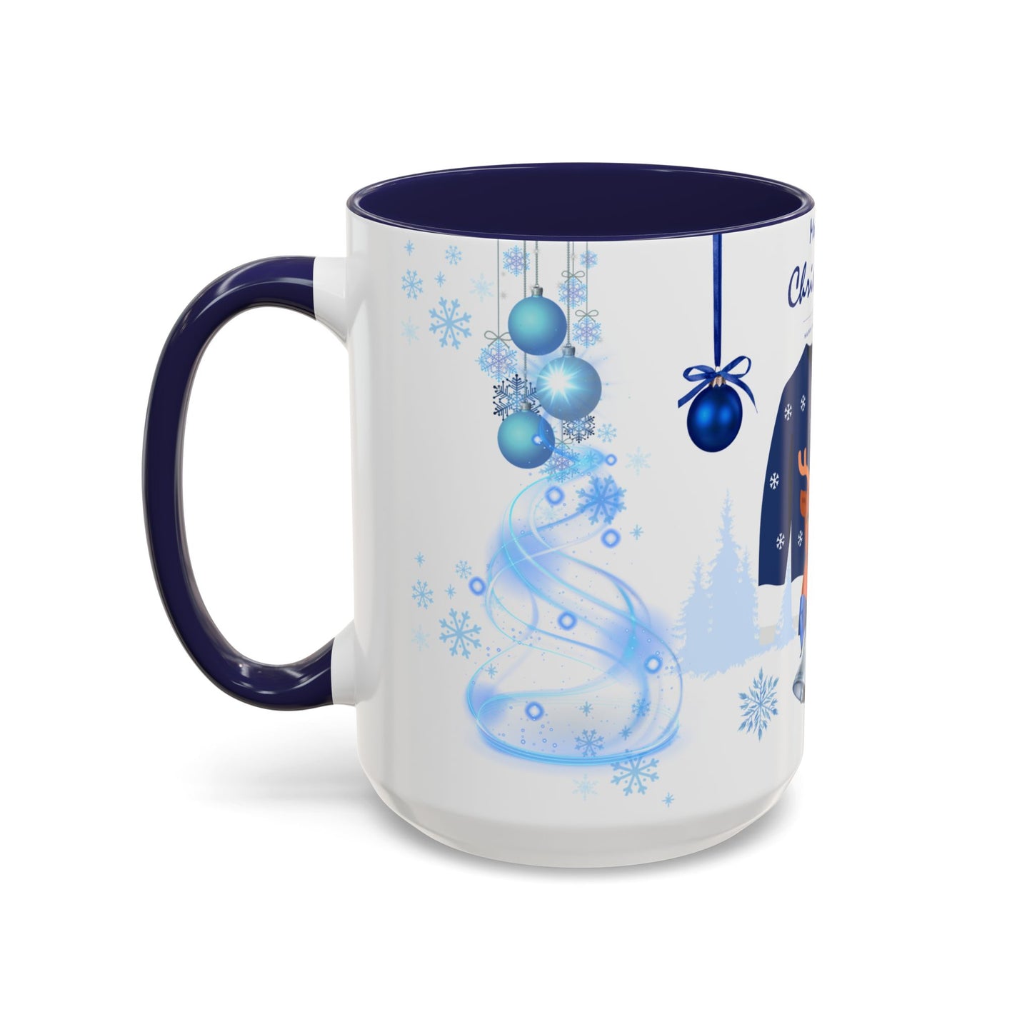 Blue Christmas - Accent Coffee Mug (11, 15oz)