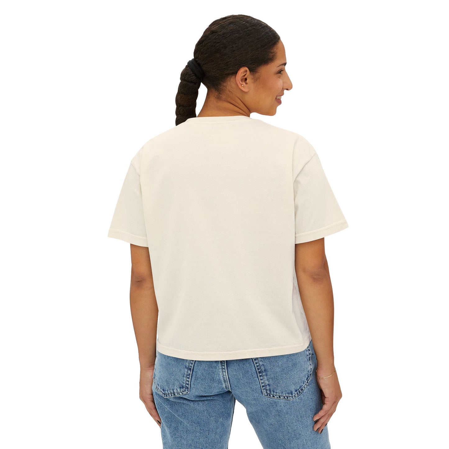 Autumn Pumpkin Floral Boxy T-Shirt,  Women’s Fall Harvest Graphic Tee - 14929