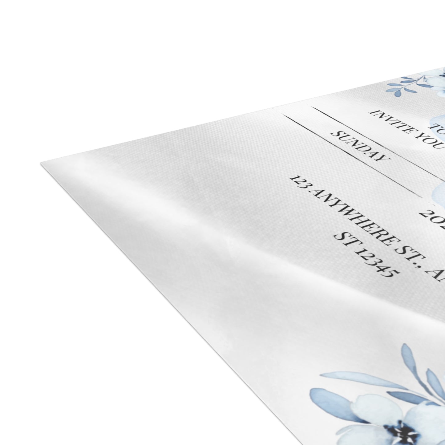 Custom Wedding Invitation with Flowers (envelopes included) - 14666