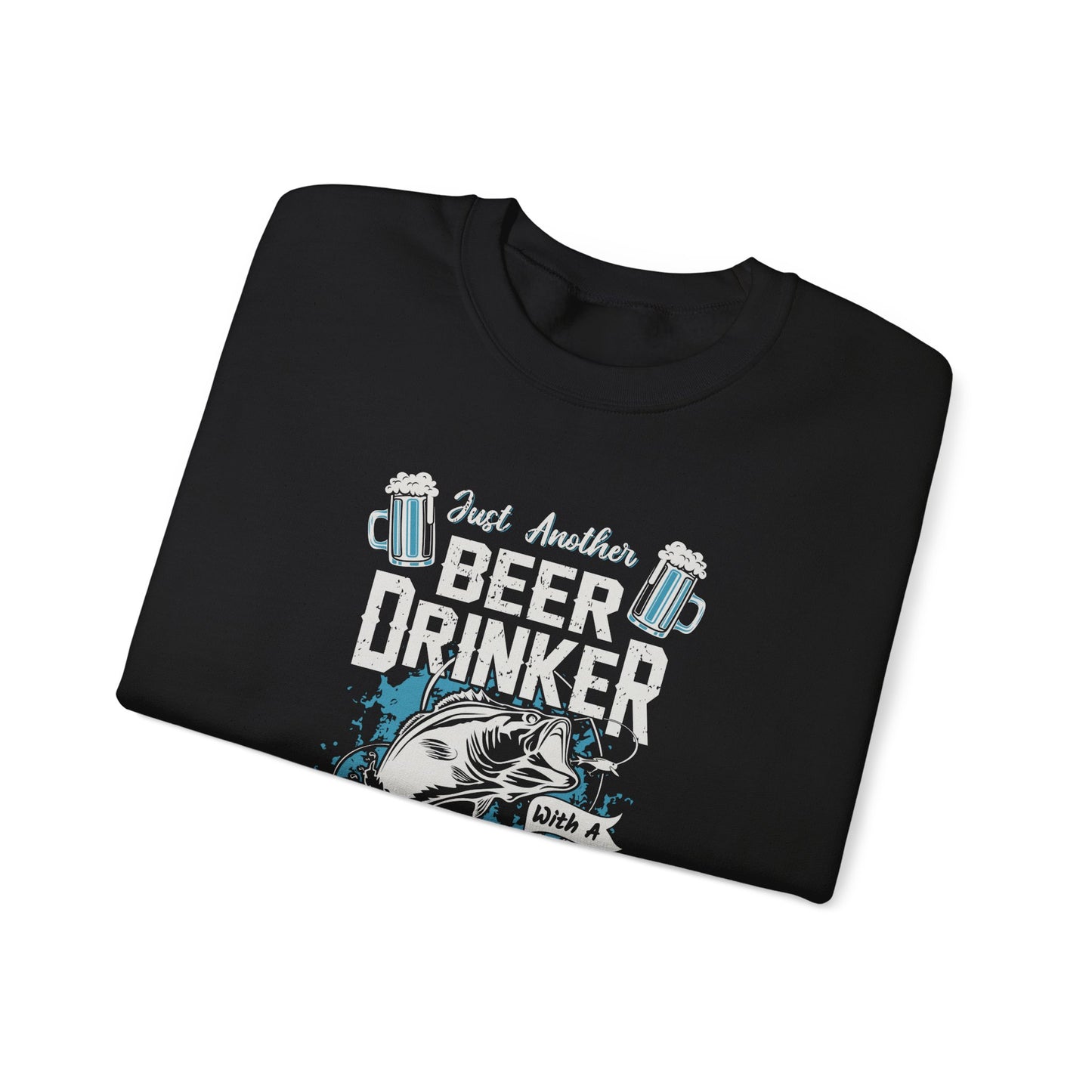 Just Another Beer Drinker With A Fishing Problem - Unisex Heavy Blend™ Crewneck Sweatshirt - 12333