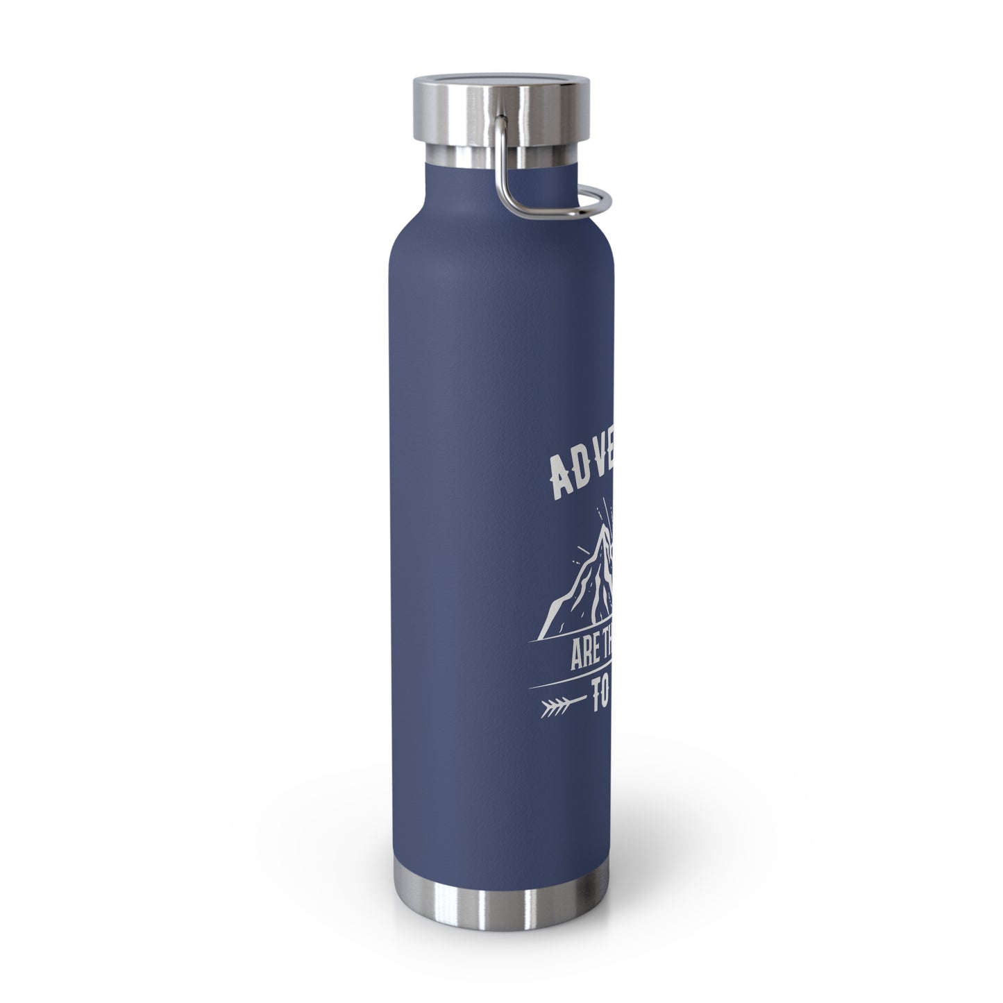 Adventures Are The Best Way To Learn - Customizable  Copper Vacuum Insulated Bottle, 22oz - 12670