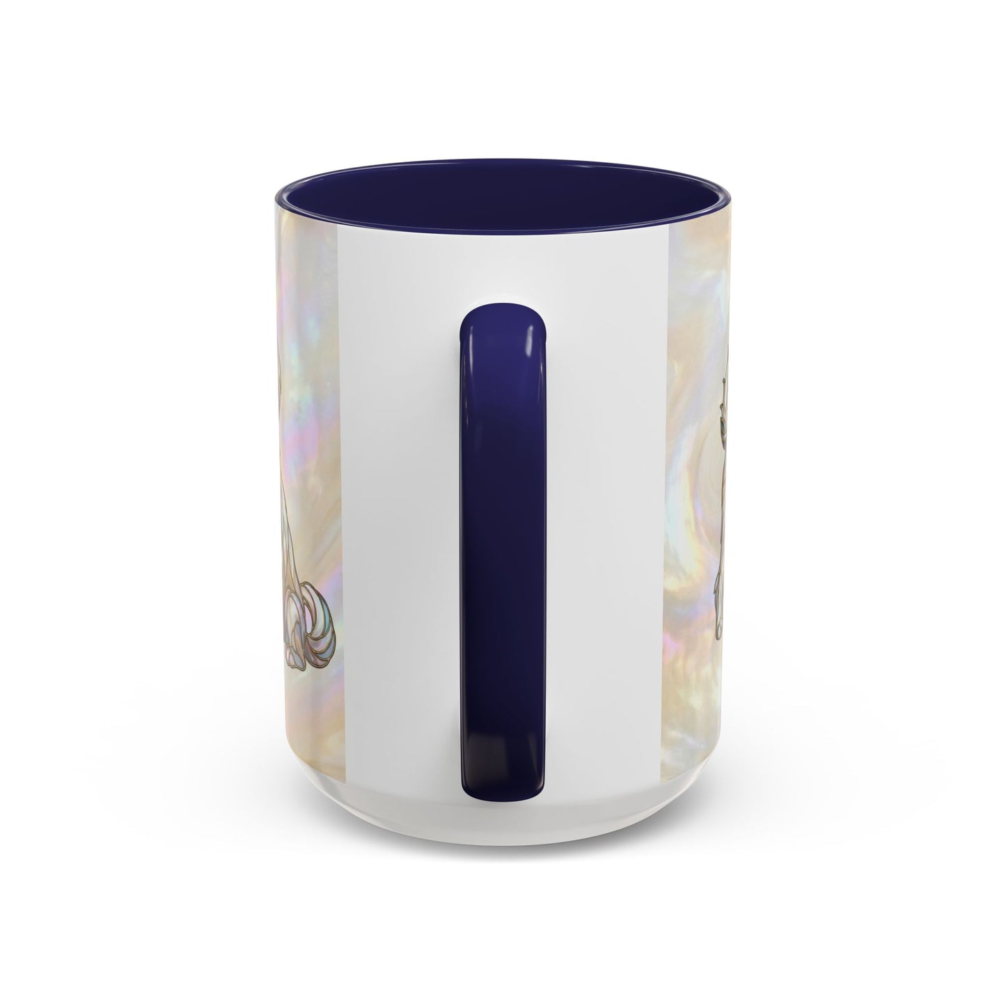 Maltese Dog Accent Coffee Mug – Stained Glass Design 11/15oz - 14642