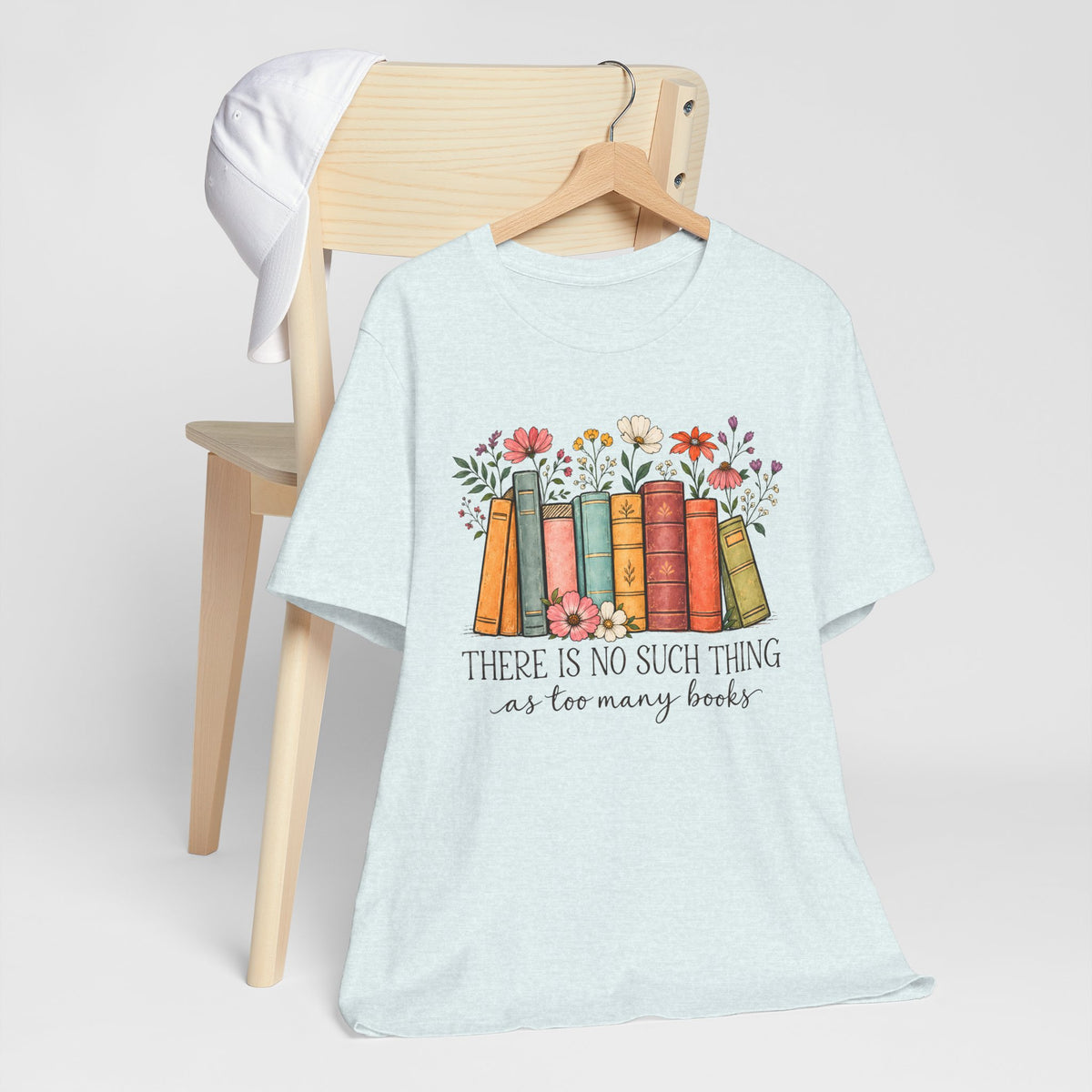 Book Lover T-Shirt,  Vintage Floral Bookshelf Tee - 14524