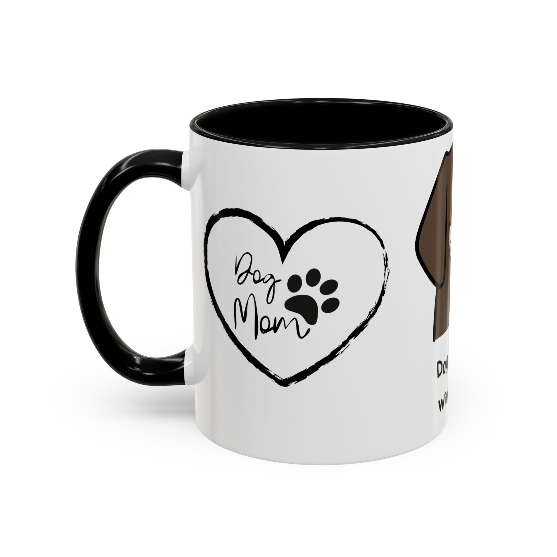 Dog Mother, Wine Lover - Accent Coffee Mug (11, 15oz) | 11 oz,11oz,15 oz,15oz,accent mug,Coffee Mugs,Halloween,Home & Living,Kitchen,Mugs,Spring Essentials,two tone,White base