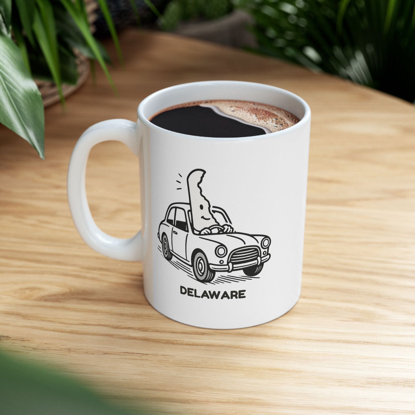 "In Delaware, you can drive for miles and still be in Delaware." Ceramic Mug - 14148