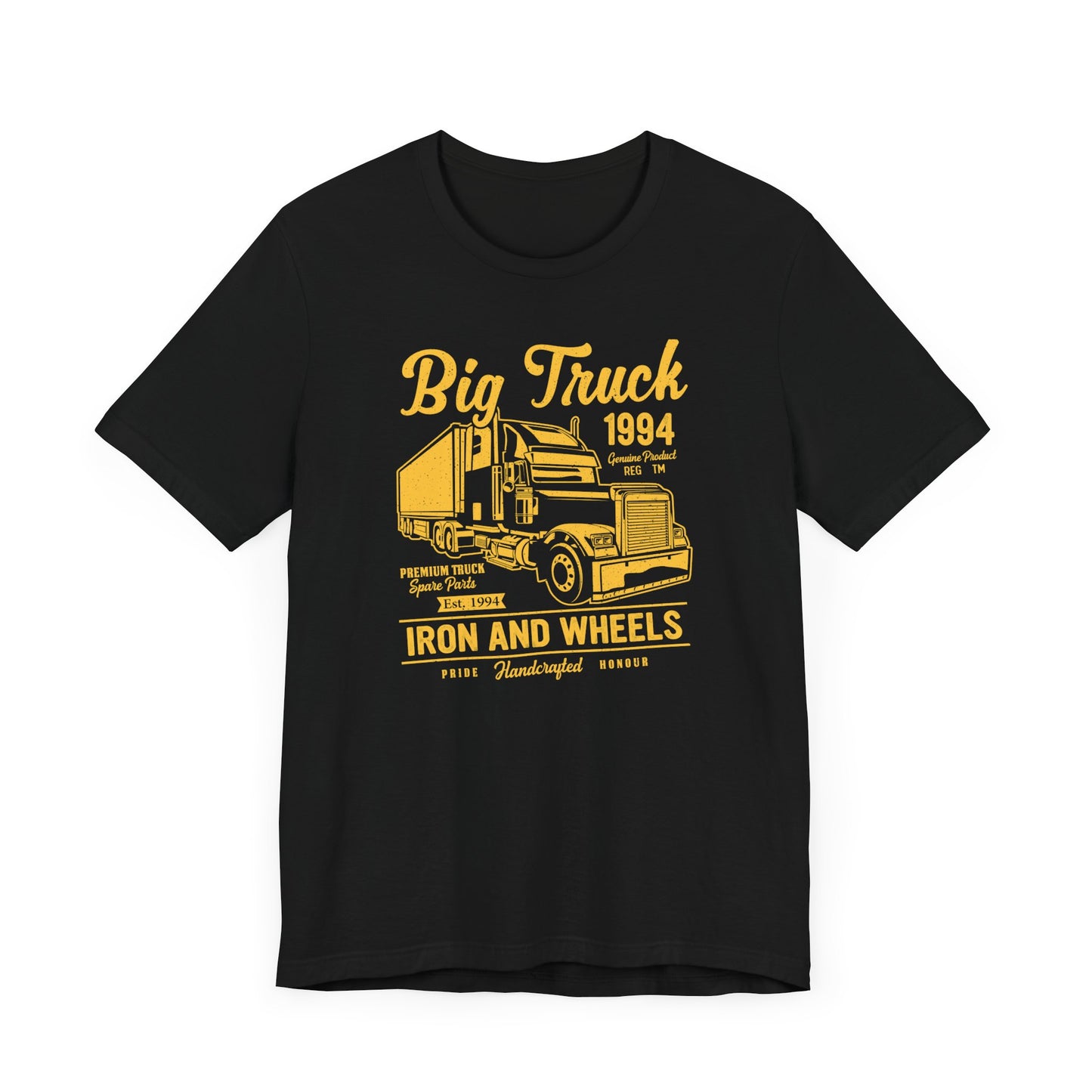 Car & Truck: Big Truck, Iron & Wheels - Unisex Jersey Short Sleeve Tee