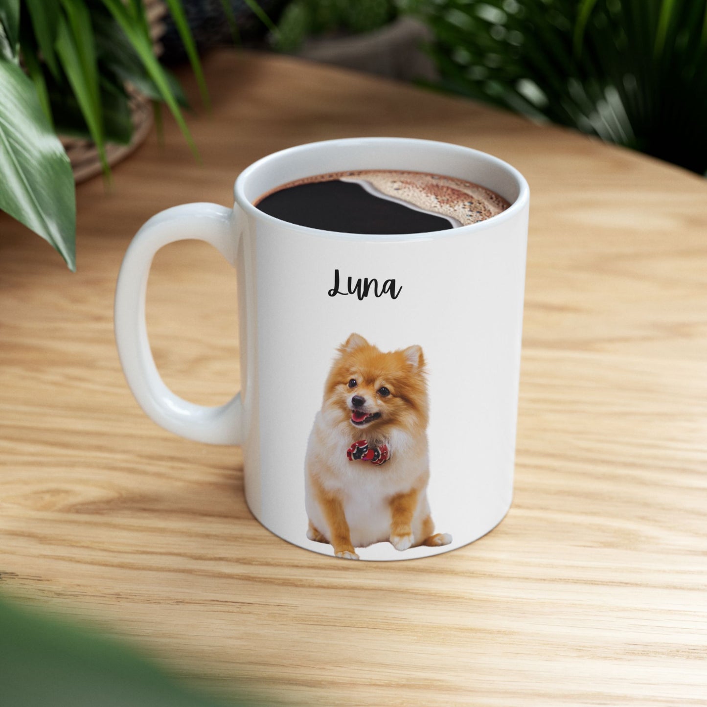 Personalised Dog Ceramic Mug for Dog Lovers, Cute Pet Gift, Animal Lover's Coffee Cup, Personalized Dog Mug - 14178