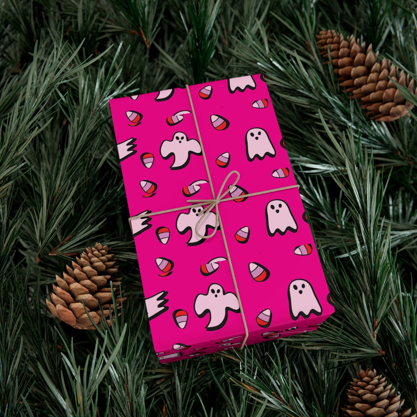 Pink Ghost - Gift Wrap Papers - 13849