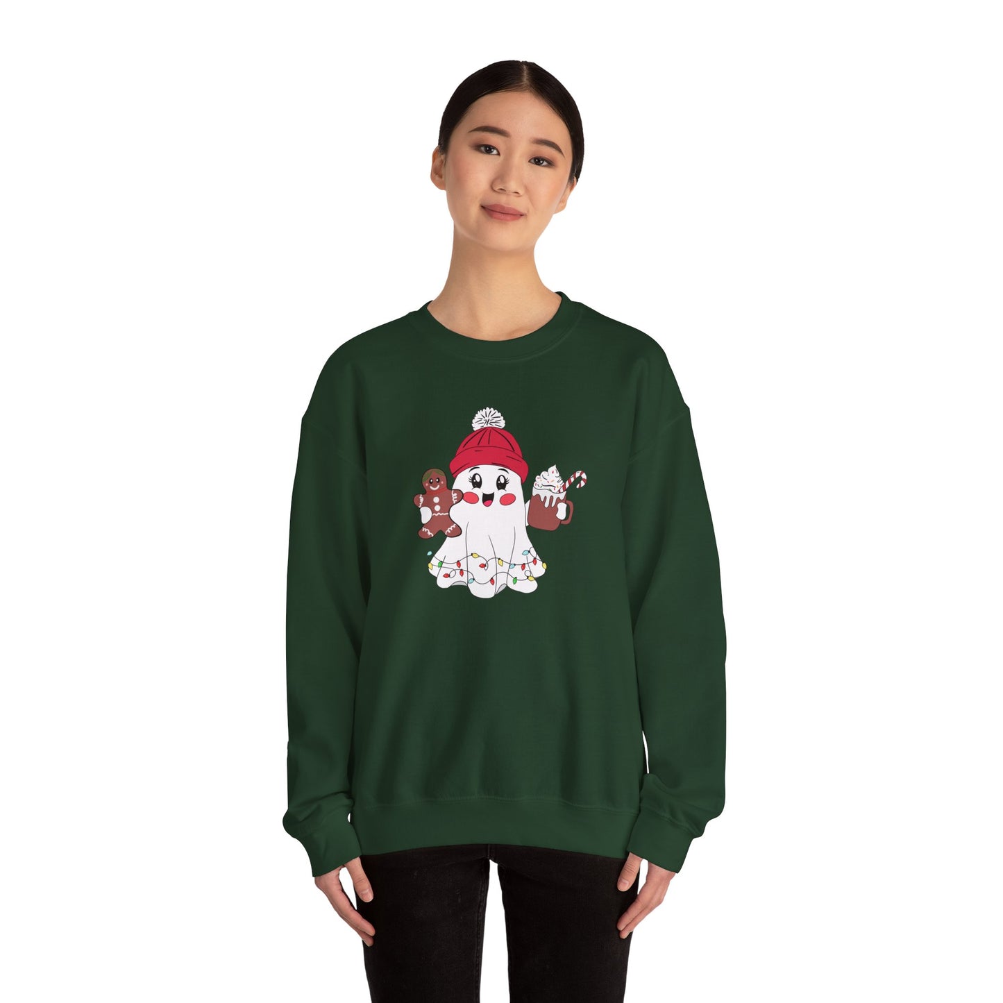 Christmas Ghost - Unisex Heavy Blend™ Crewneck Sweatshirt - 10394