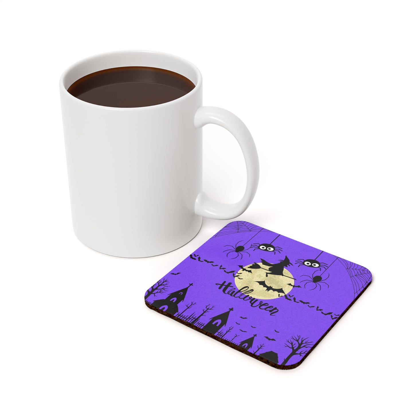 Halloween Witch - Cork Back Coaster