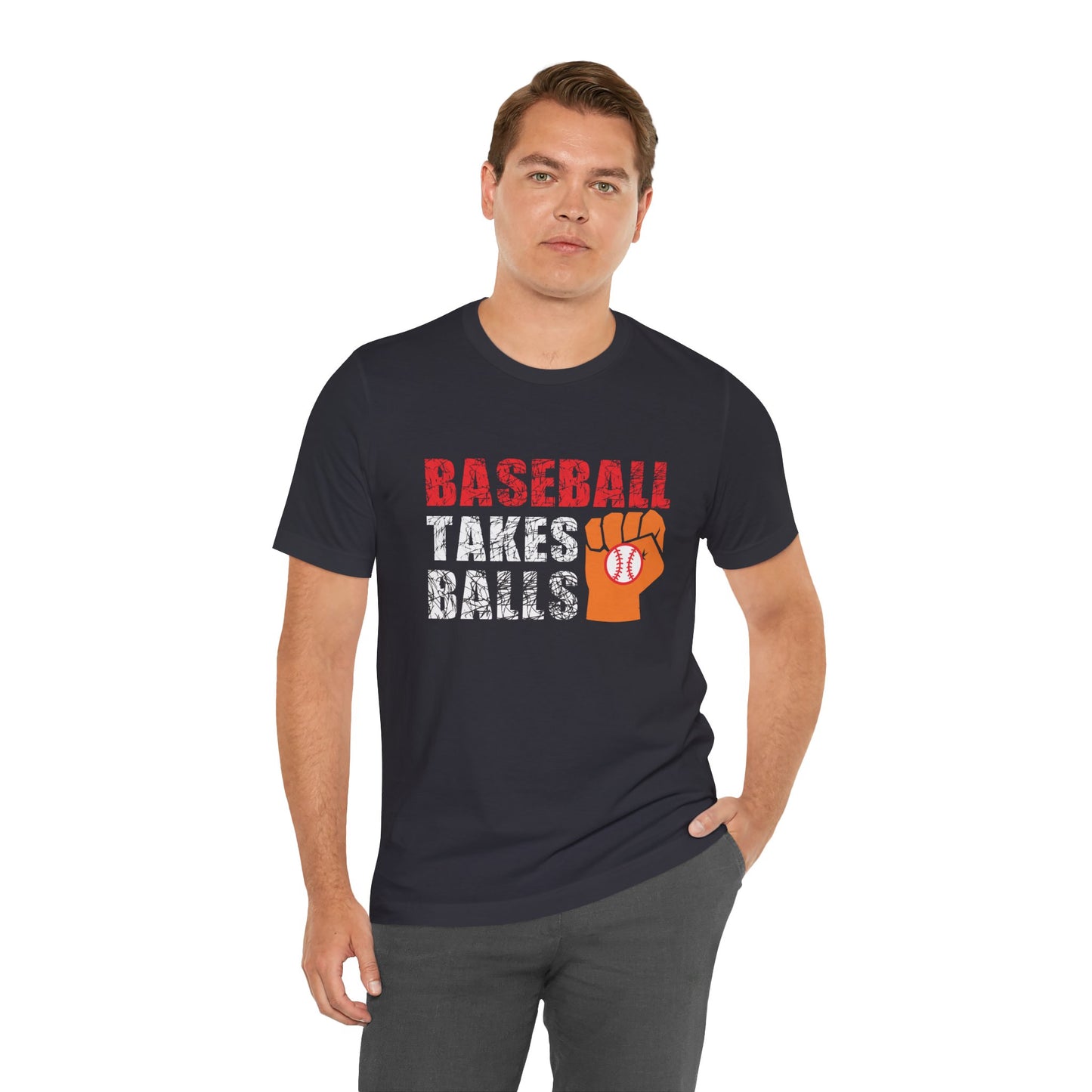 Baseball Takes Balls - Unisex Jersey Short Sleeve Tee - 13908