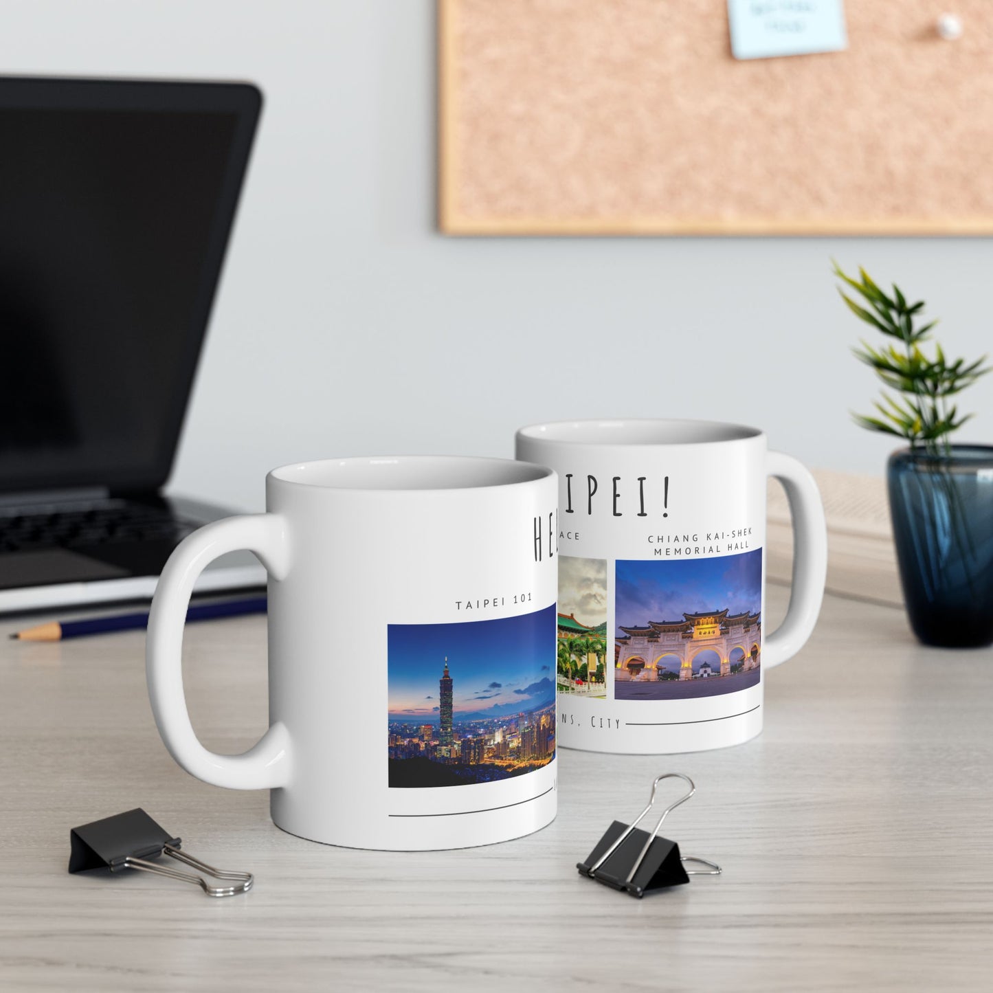 Hello, Taipei! Ceramic Travel Mug - 11oz & 15oz - 12179
