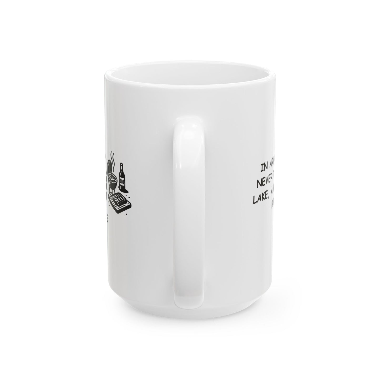 "In Arkansas, you’re never too far from a lake, a mountain, or a BBQ joint." Ceramic Mug - 13368