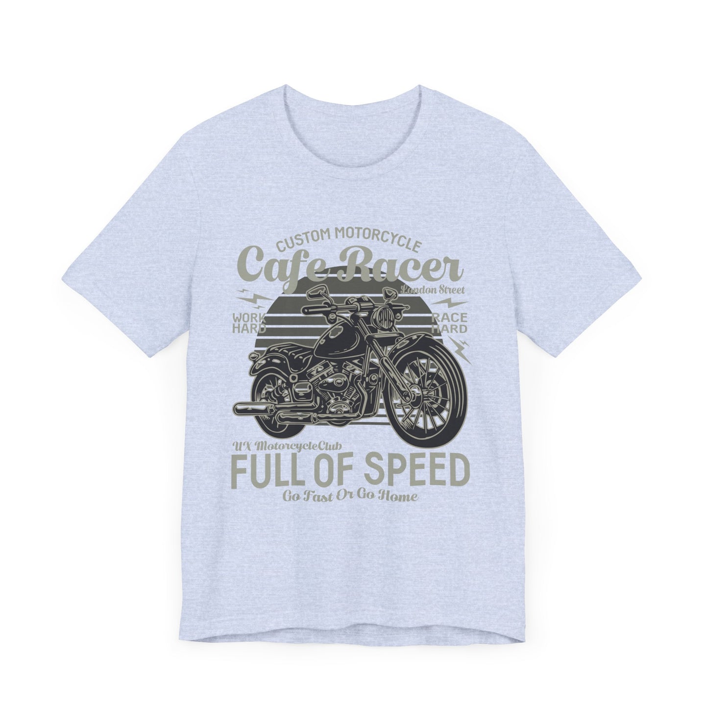 Custom Motorcycle, Cafe Racer - Unisex Jersey Short Sleeve Tee - 13295