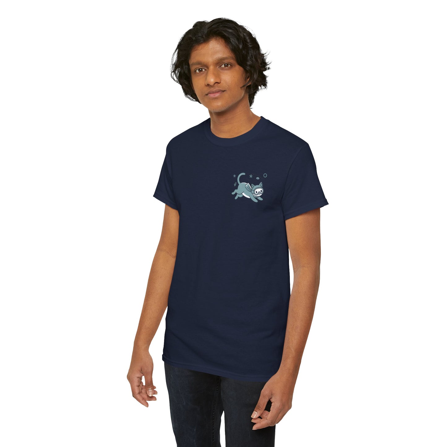 Sea Cats T-Shirt — Cute Underwater Cat Graphic Tee, Ocean Cat Lover Gift - 14869