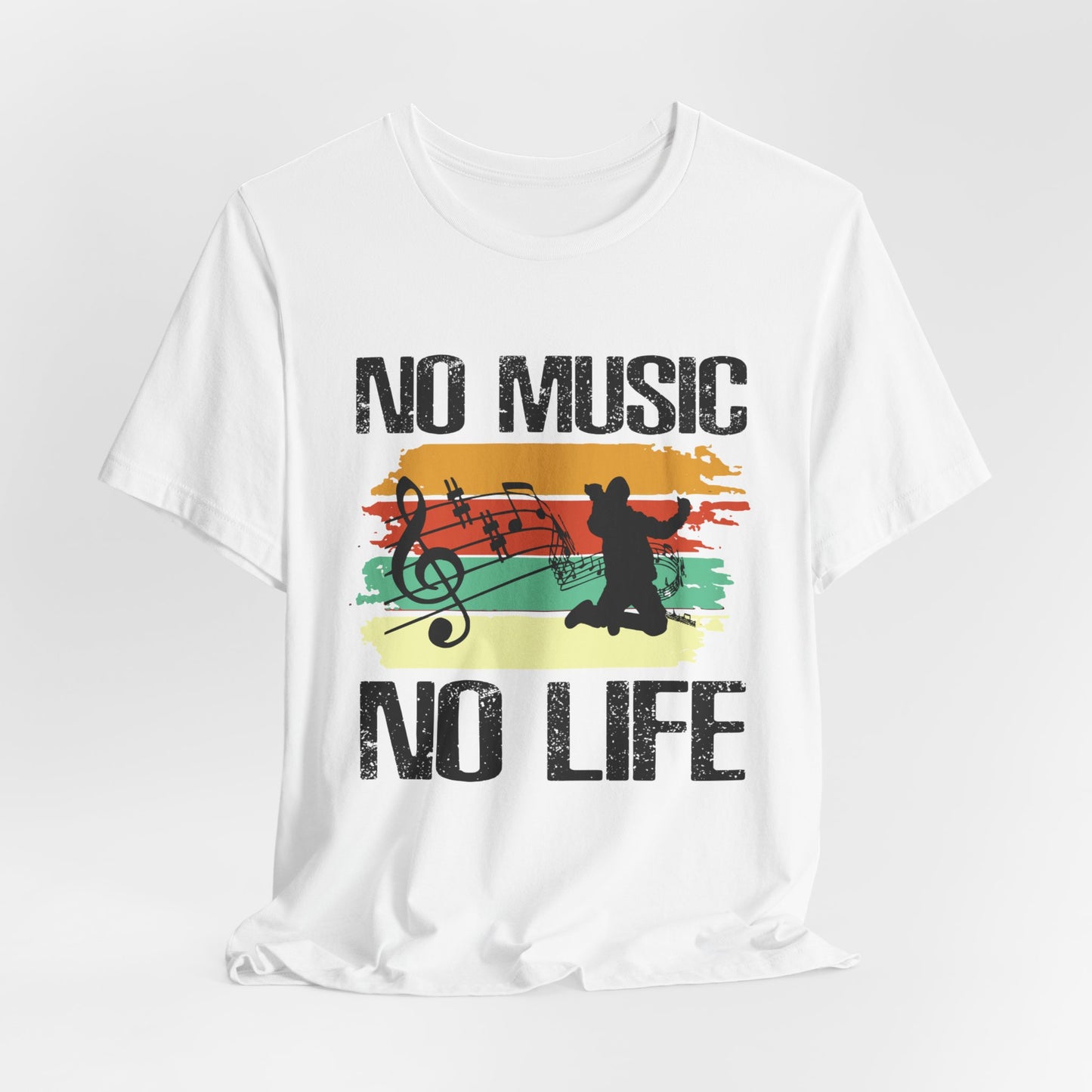 No Music No Life - Unisex Jersey Short Sleeve Tee