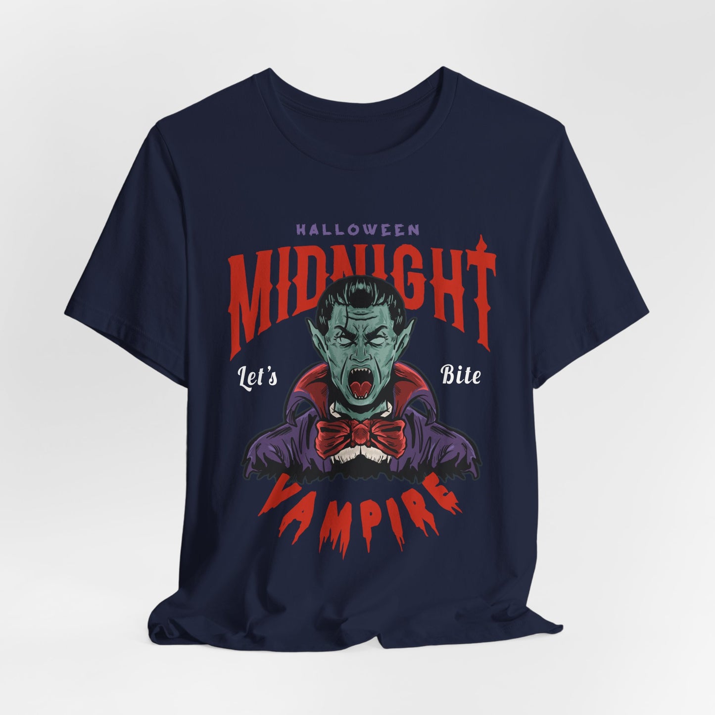 Halloween Midnight, Let's Bite Vampire - Unisex Jersey Short Sleeve Tee - 12937
