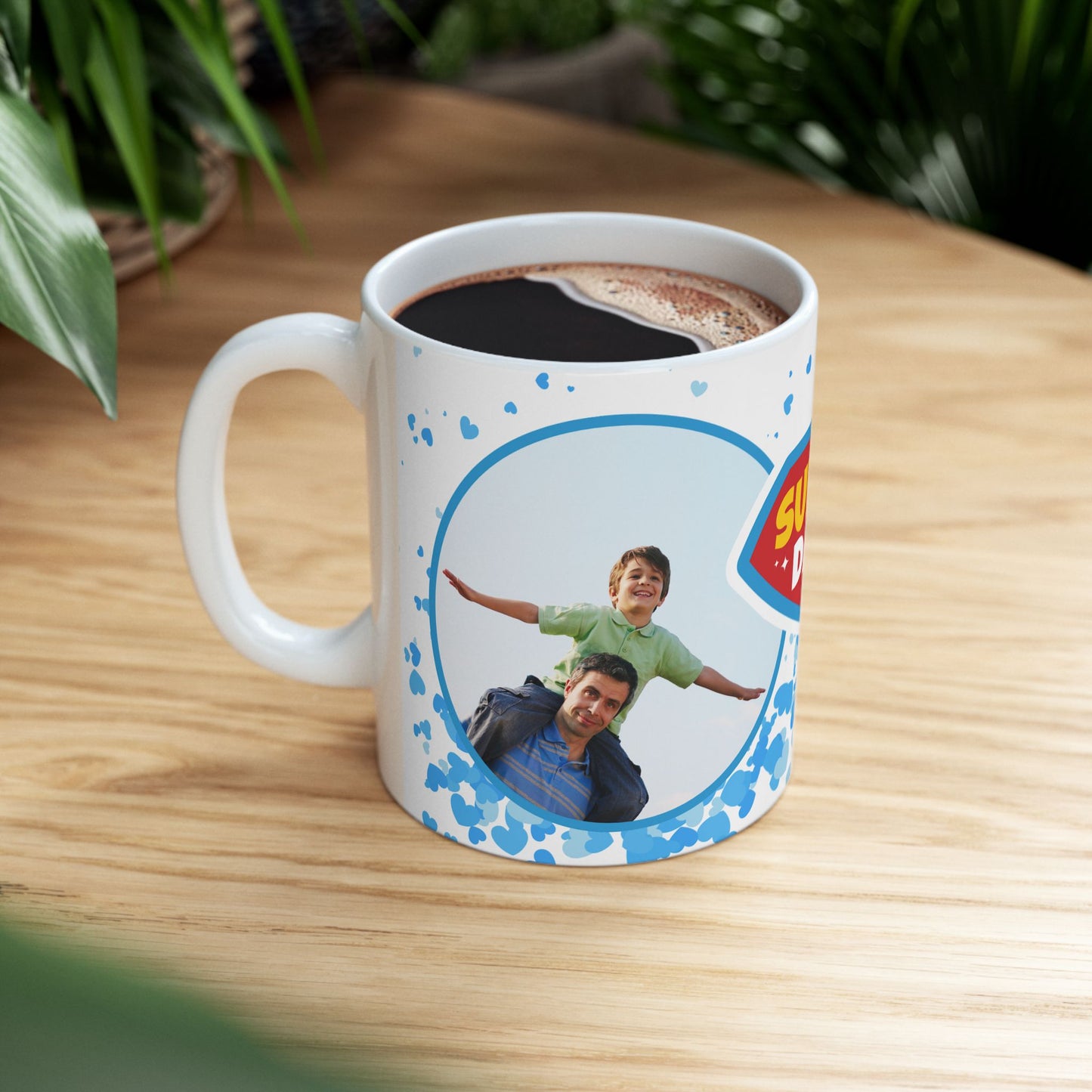 Super Dad Ceramic Mug - Perfect Gift for Father's Day, Birthdays, or Family Celebrations, Personalized Coffee Cup, Unique Dad Mug - 14001