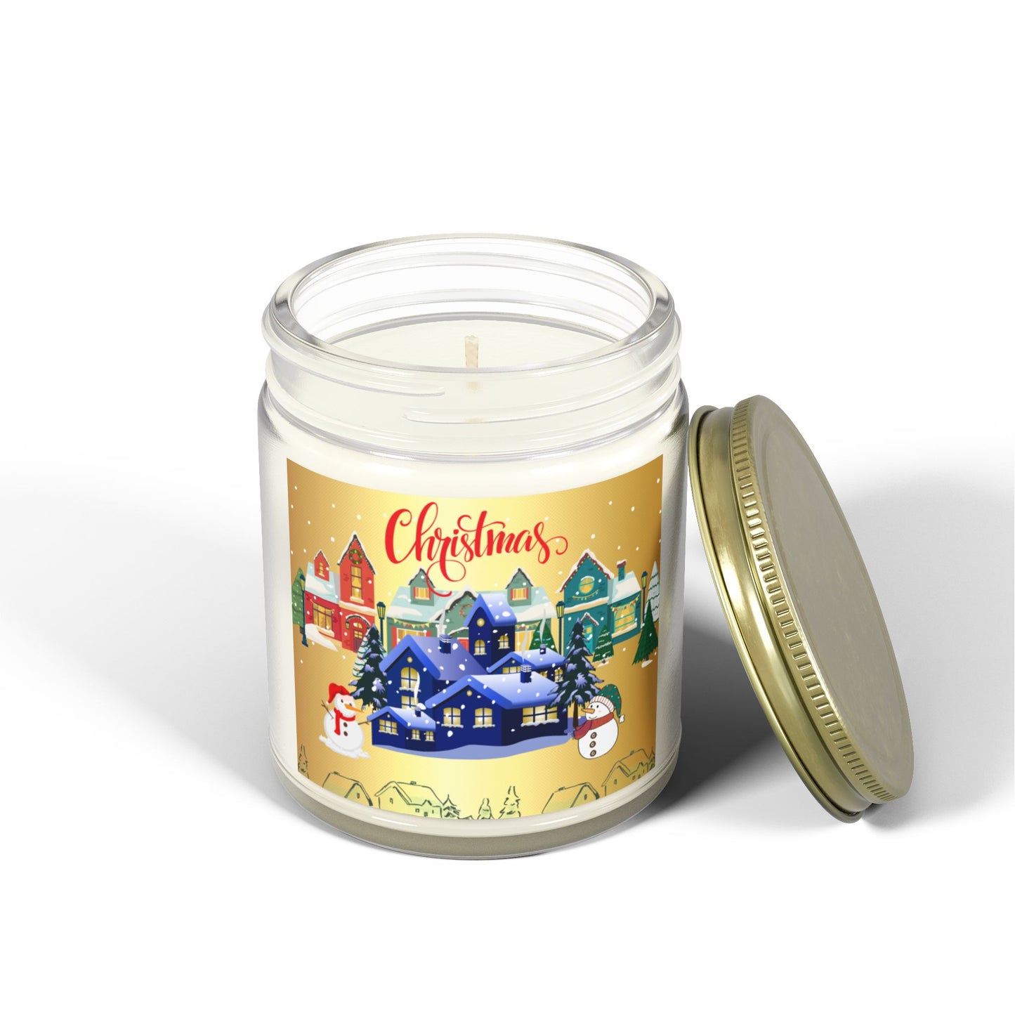 Christmas House - Scented Candles, Coconut Apricot Wax (4oz, 9oz)