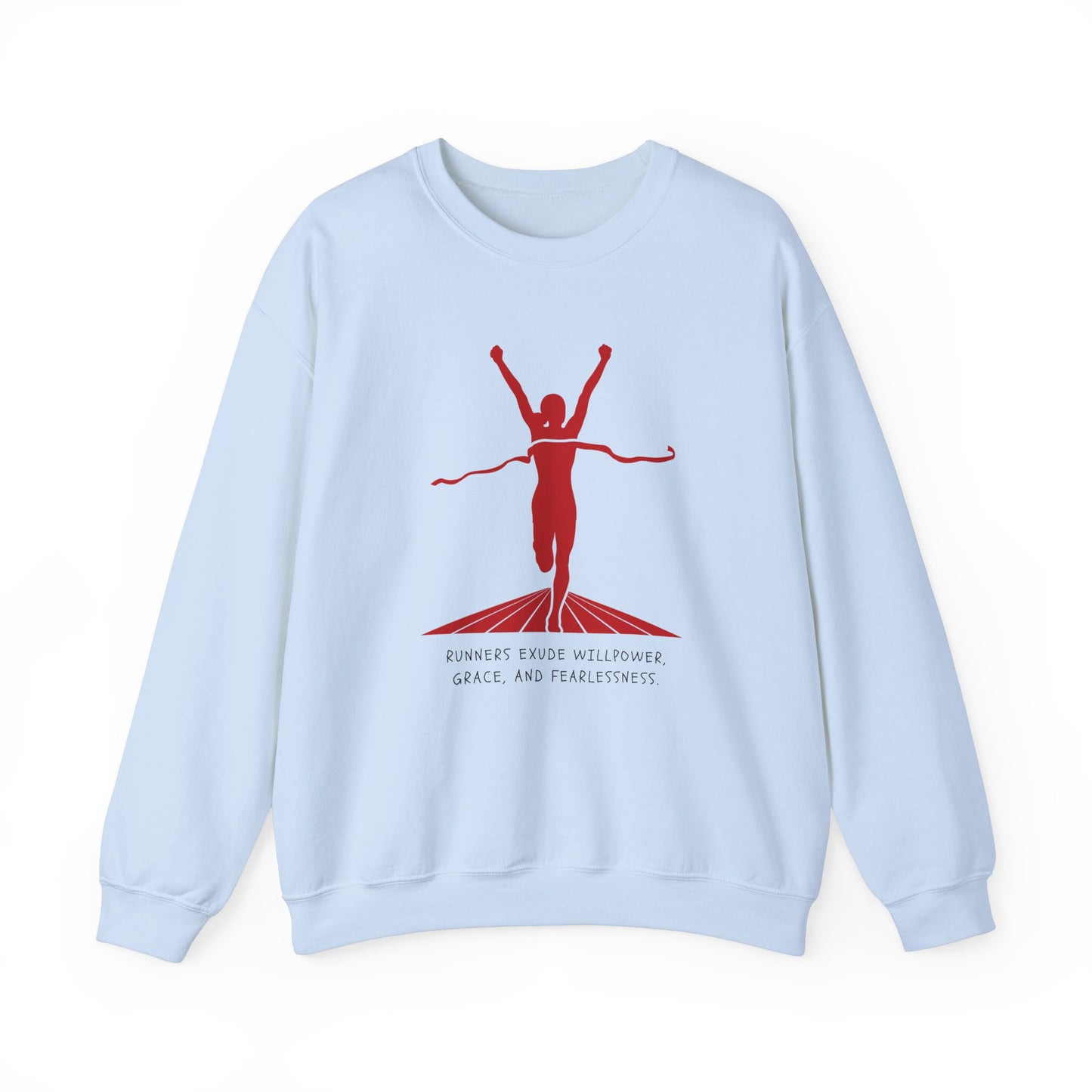 Runners Exude Willpower, Grace, and Fearlessness - Unisex Heavy Blend™ Crewneck Sweatshirt